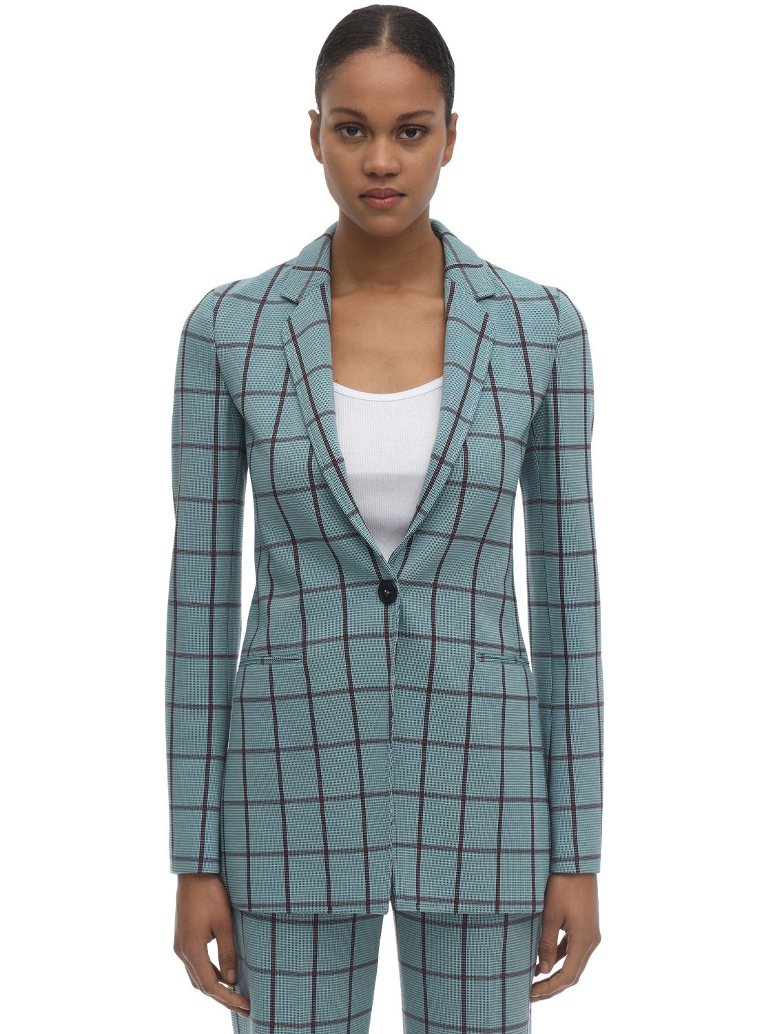 M MISSONI Fitted Check Cady Jacket