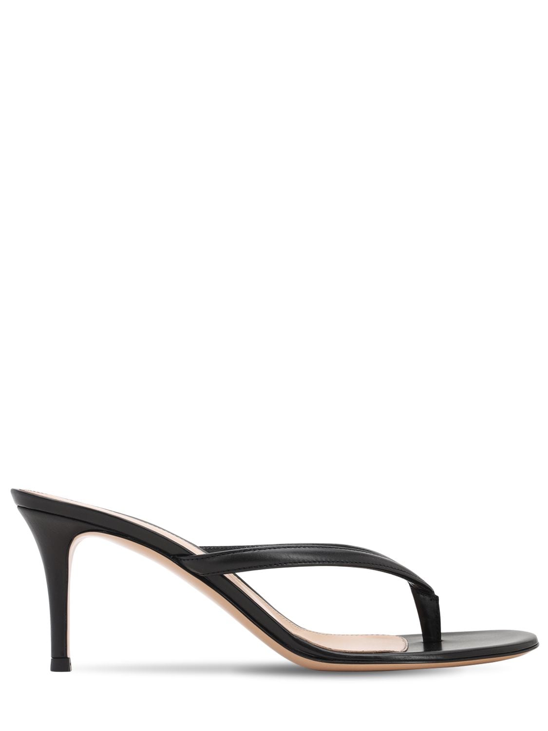 GIANVITO ROSSI 70mm Leather Thong Sandals