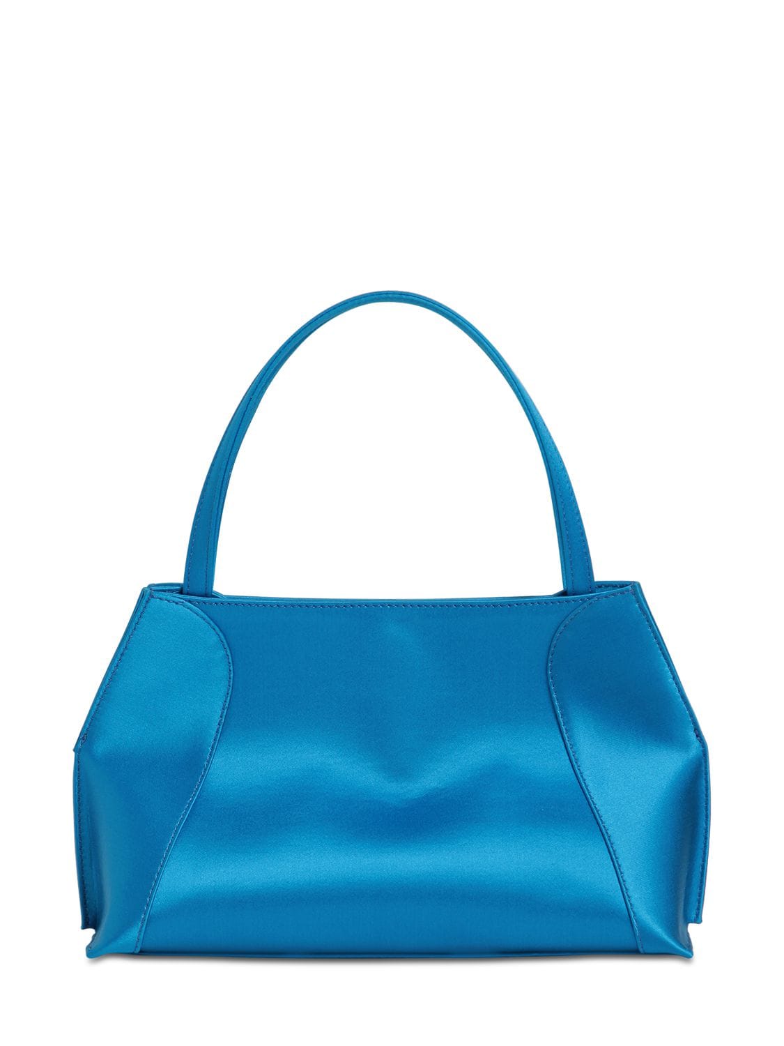 By Far Charlotte Satin Top Handle Bag In Electric Blue ModeSens