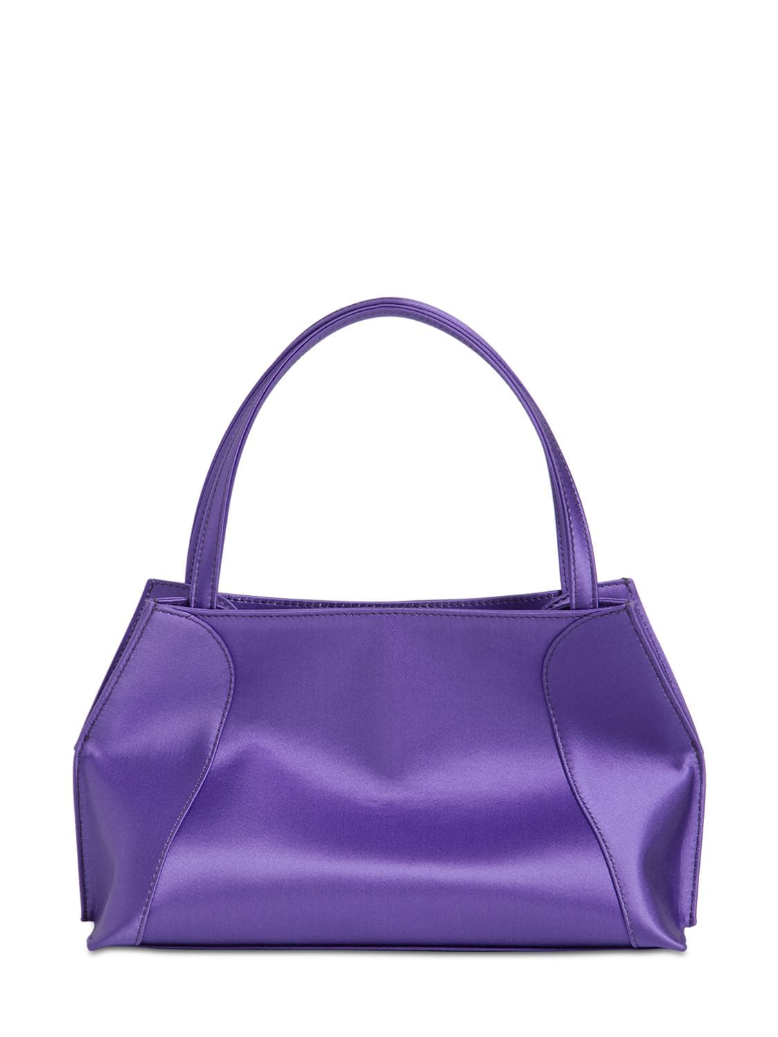 By Far Charlotte Satin Top Handle Bag In Purple ModeSens