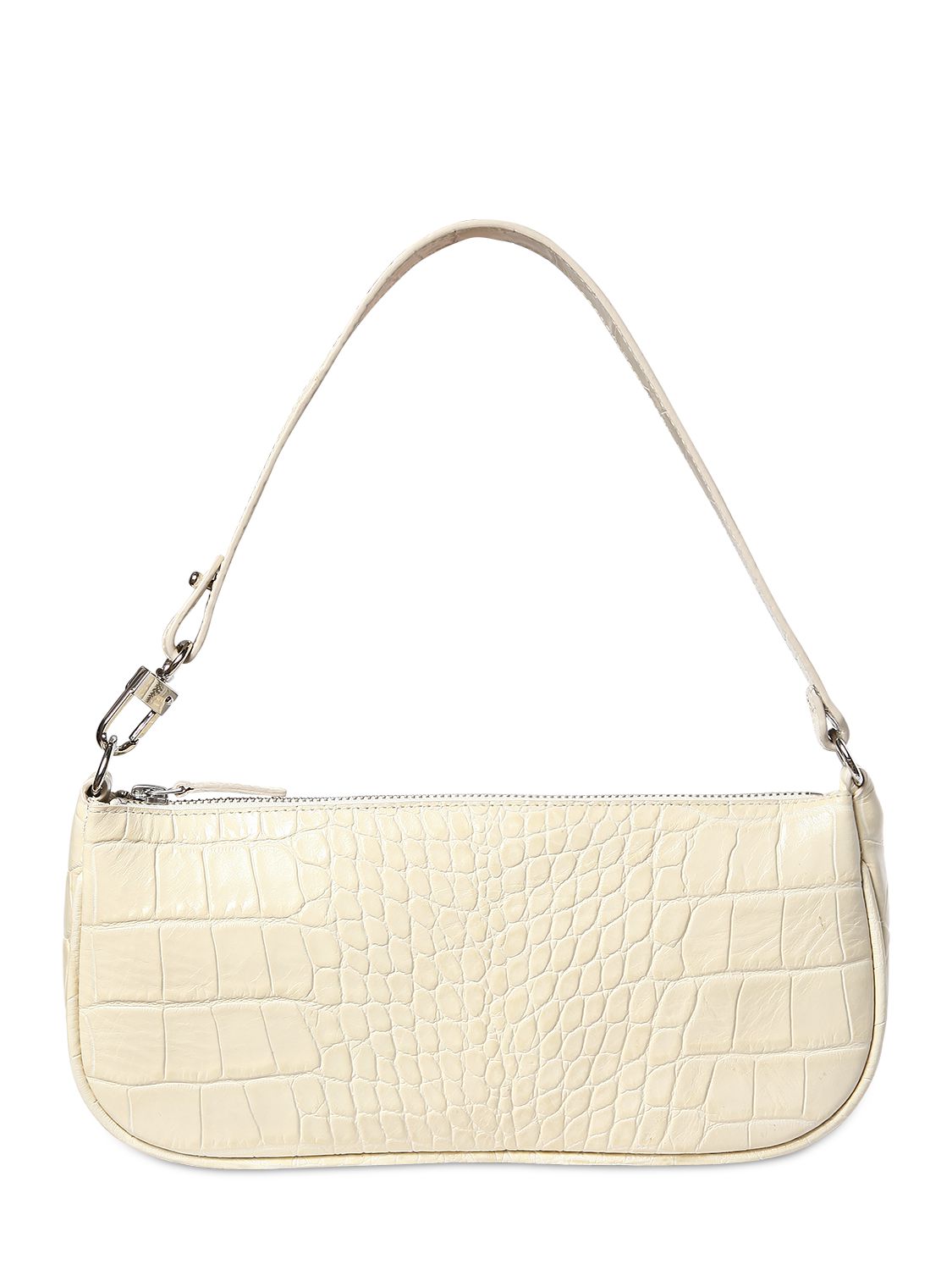 Ledertasche Mit Krokoprägung "rachel"