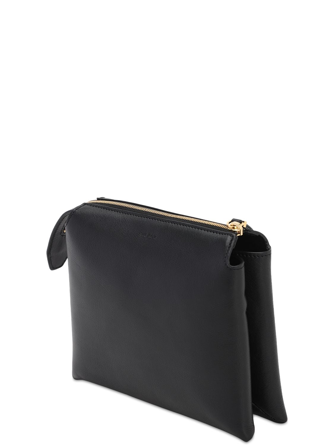 Shop The Row Nu Mini Twin Leather Shoulder Bag In Black