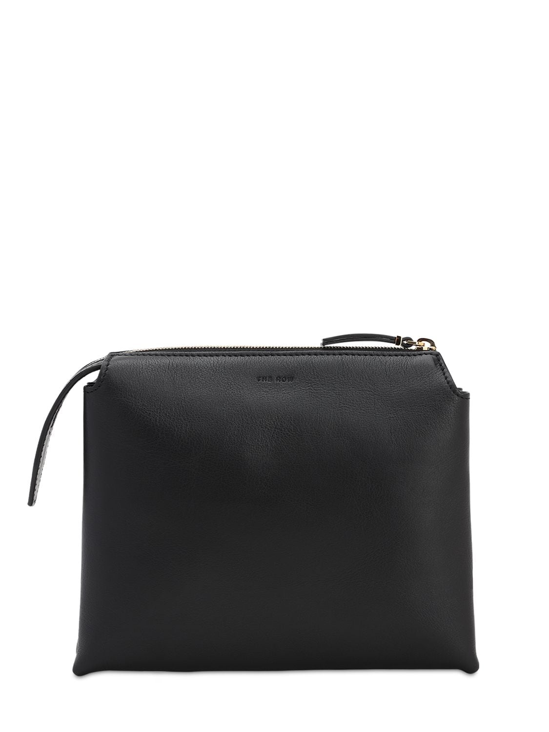 The Row Nu Mini Twin Leather Shoulder Bag In Black | ModeSens