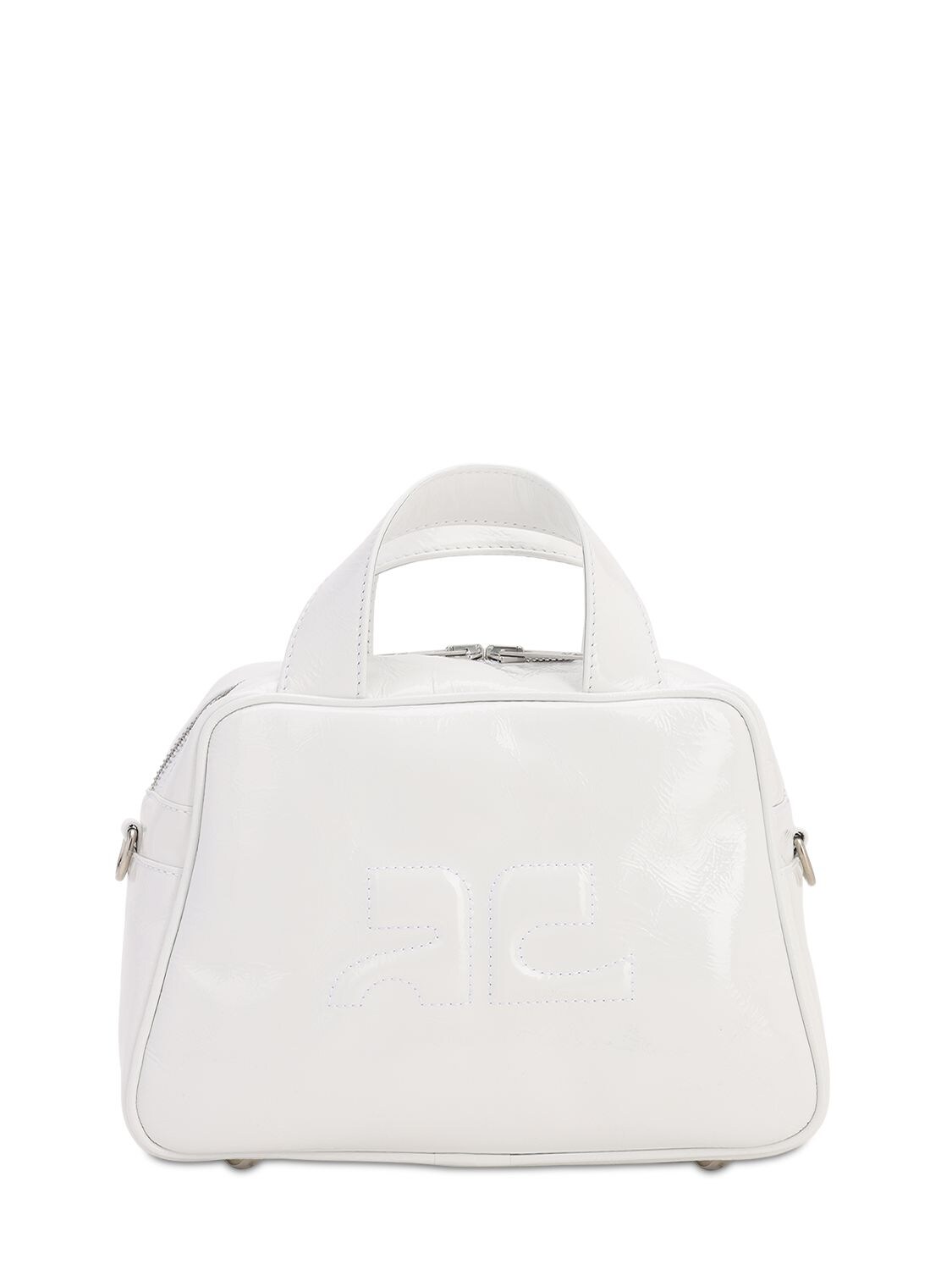 Courrèges Pineapple Top Handle Bag In White