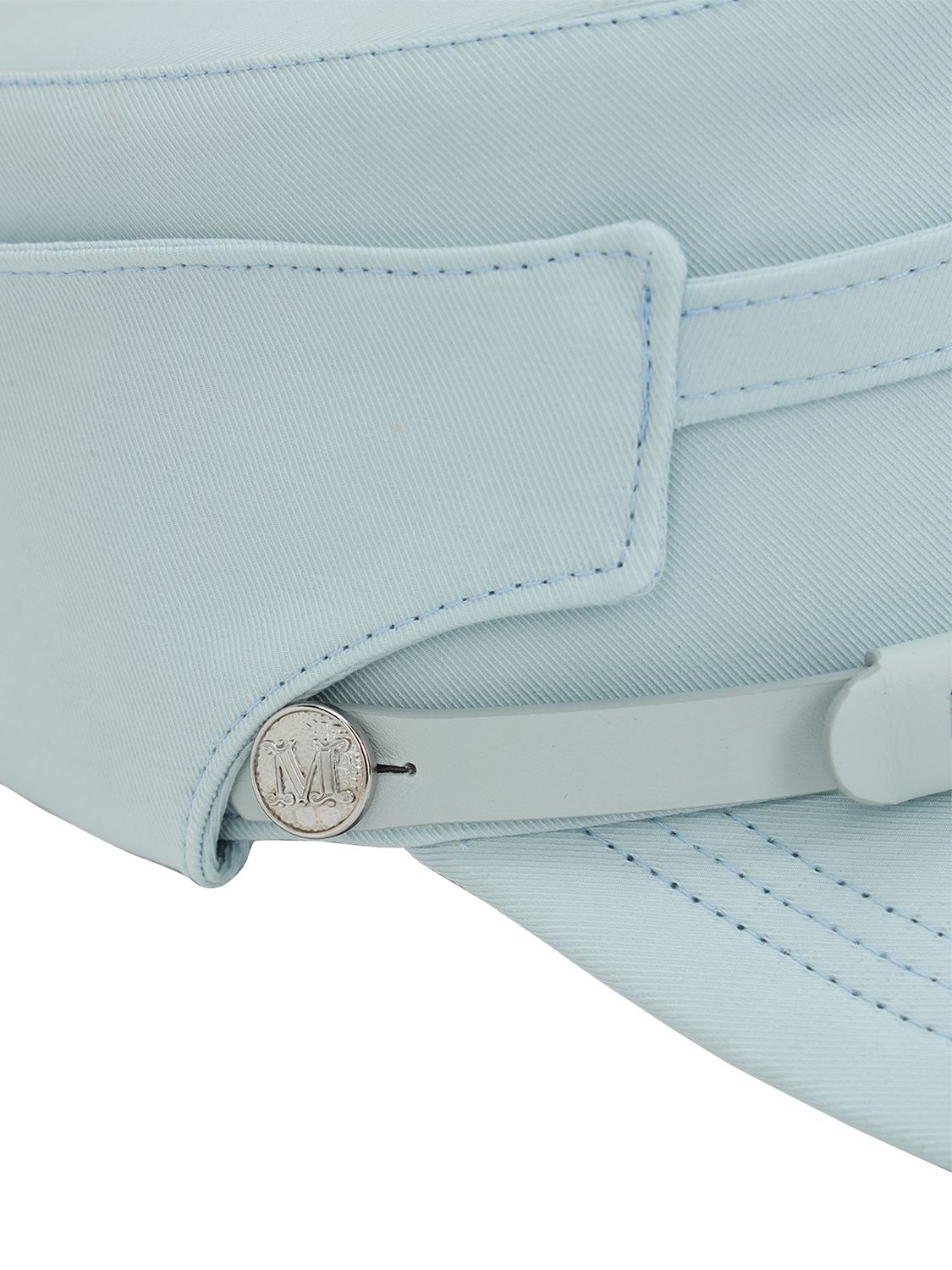 MAX MARA ELENICE COTTON MARINE HAT