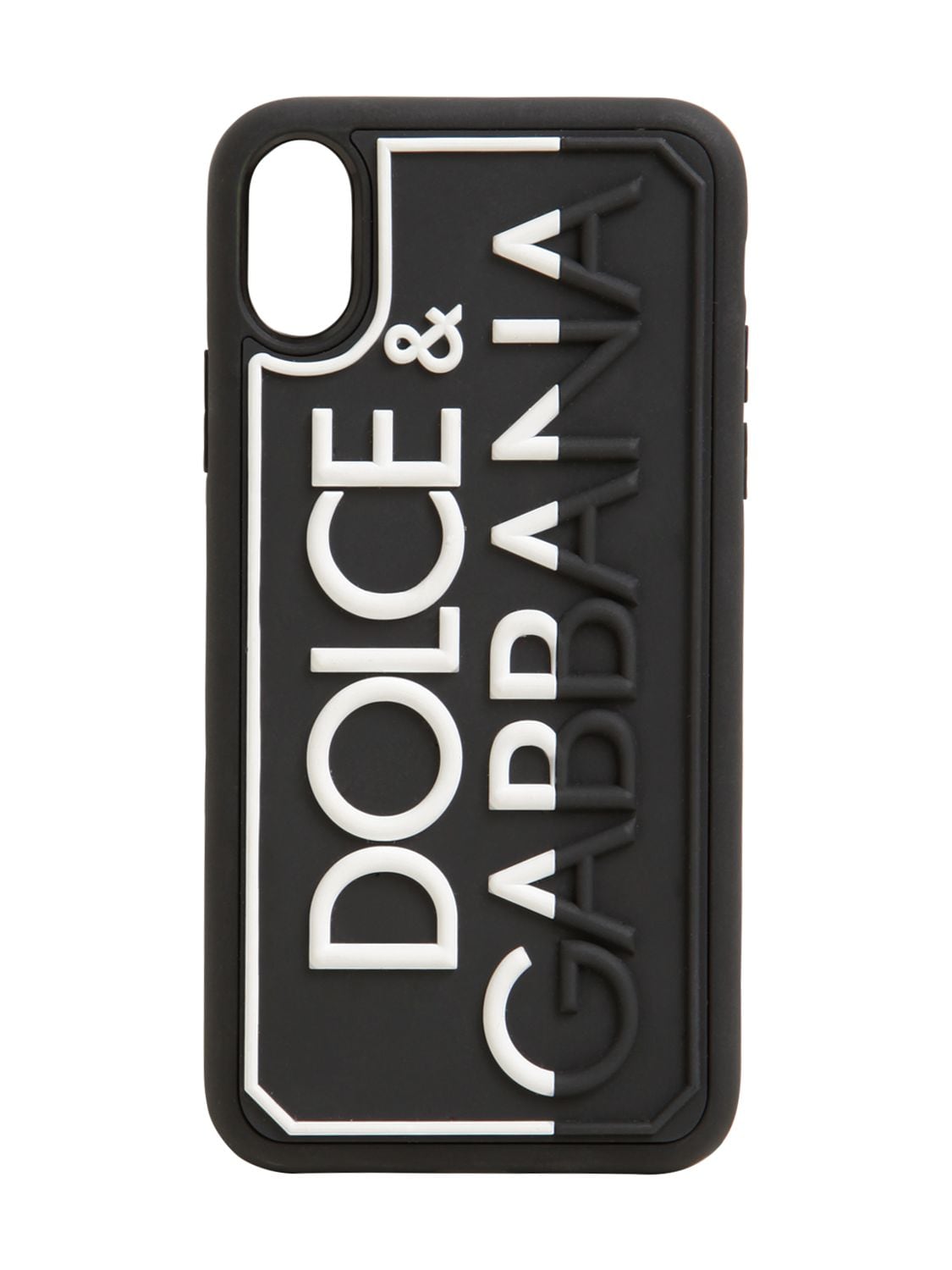 DOLCE & GABBANA LOGO压花橡胶IPHONE X MAX手机壳,71IAOQ033-OEI0MZG1