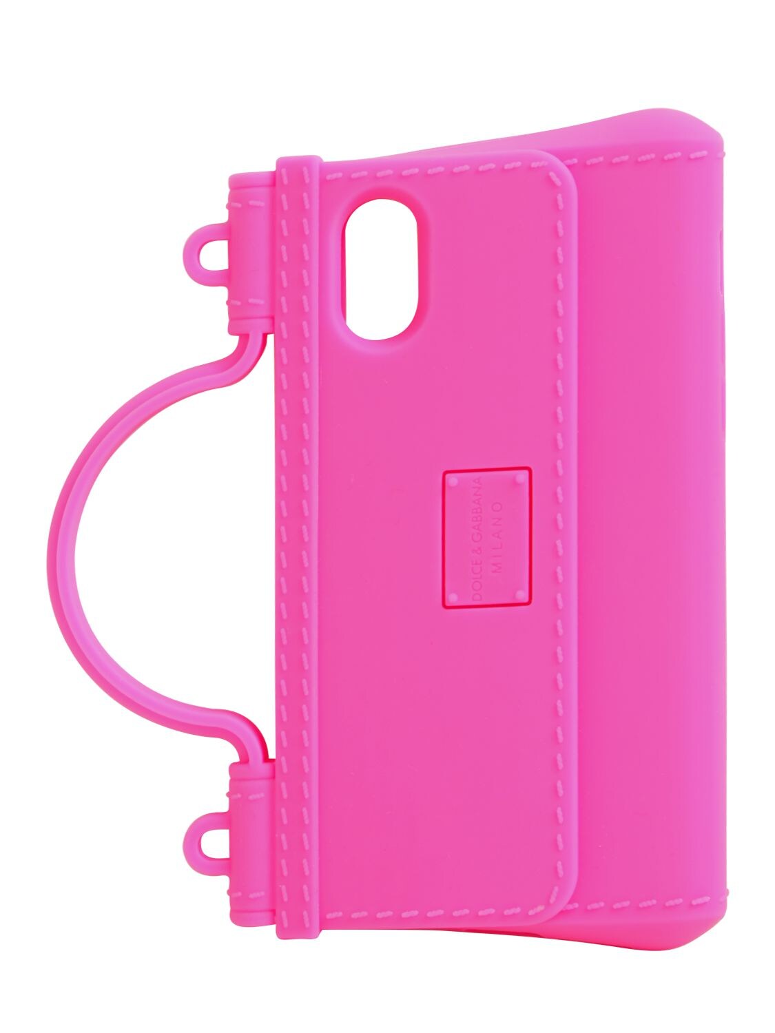Dolce & Gabbana Rubber Iphone X/xs Case In Neon Pink