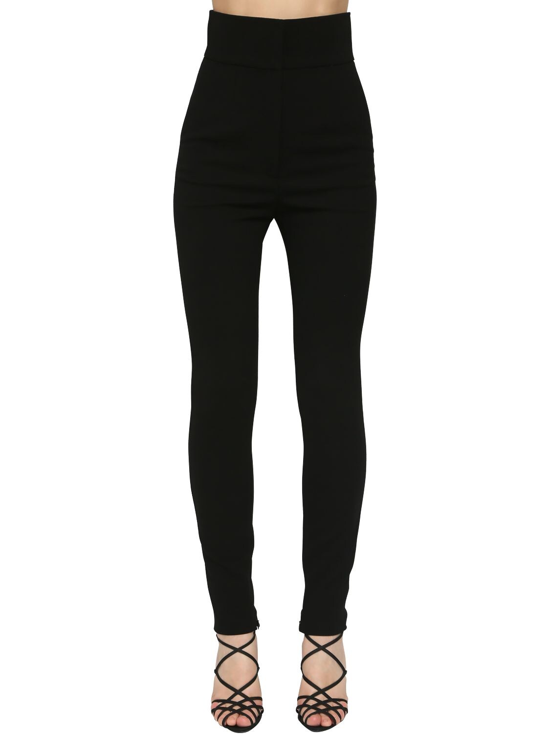Dolce & Gabbana Stretch Gabardine Wool Skinny Pants In Black