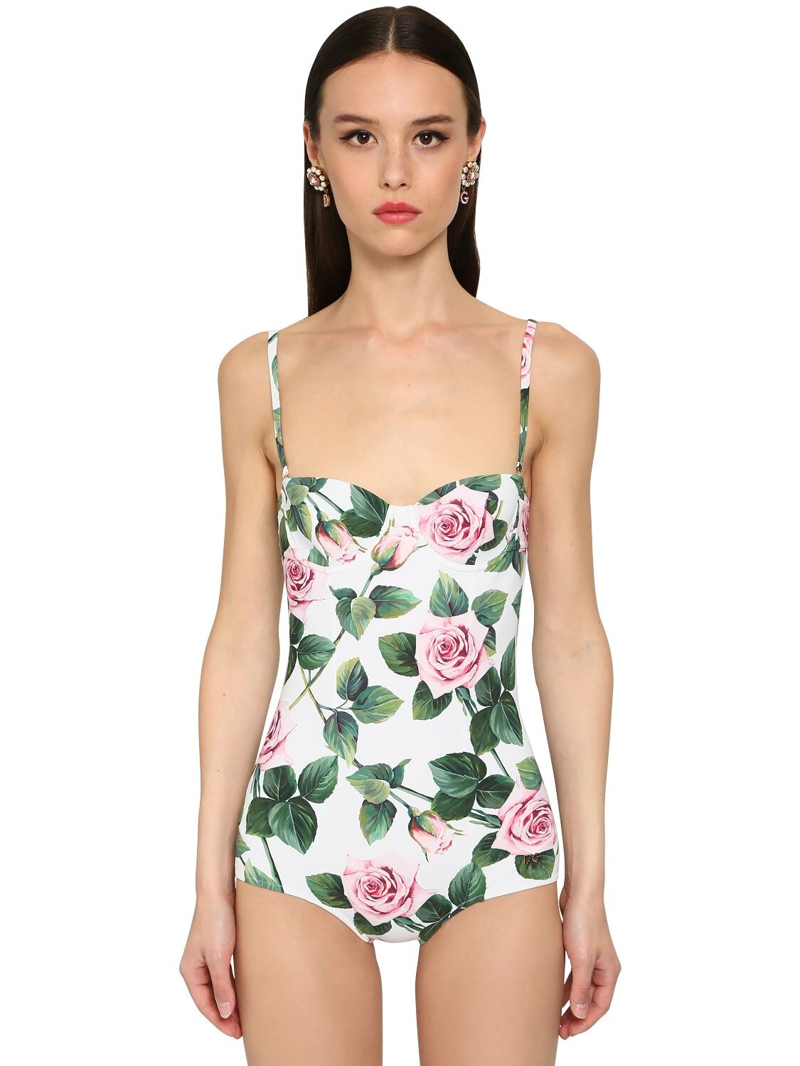 DOLCE & GABBANA JERSEY PRINTED ONE PIECE SWIMSUIT,71IB41075-SEE5NKM1