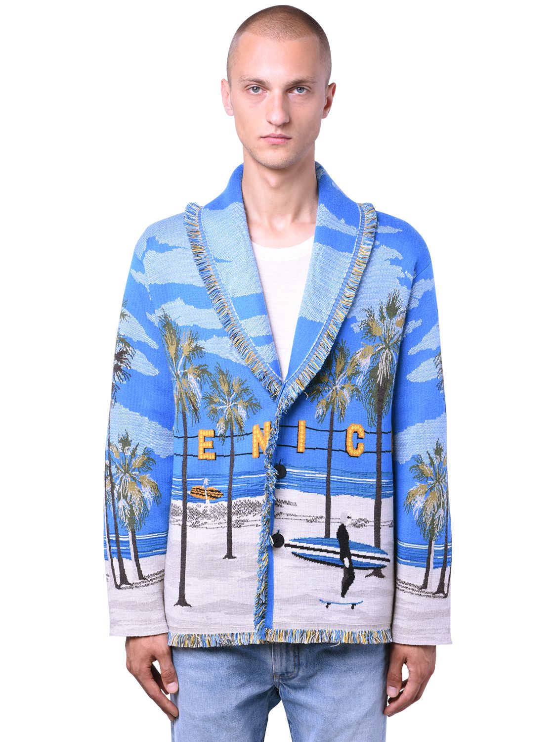 ALANUI “VENICE BEACH”羊毛混纺针织开衫,71IBF6002-ODG4OA2