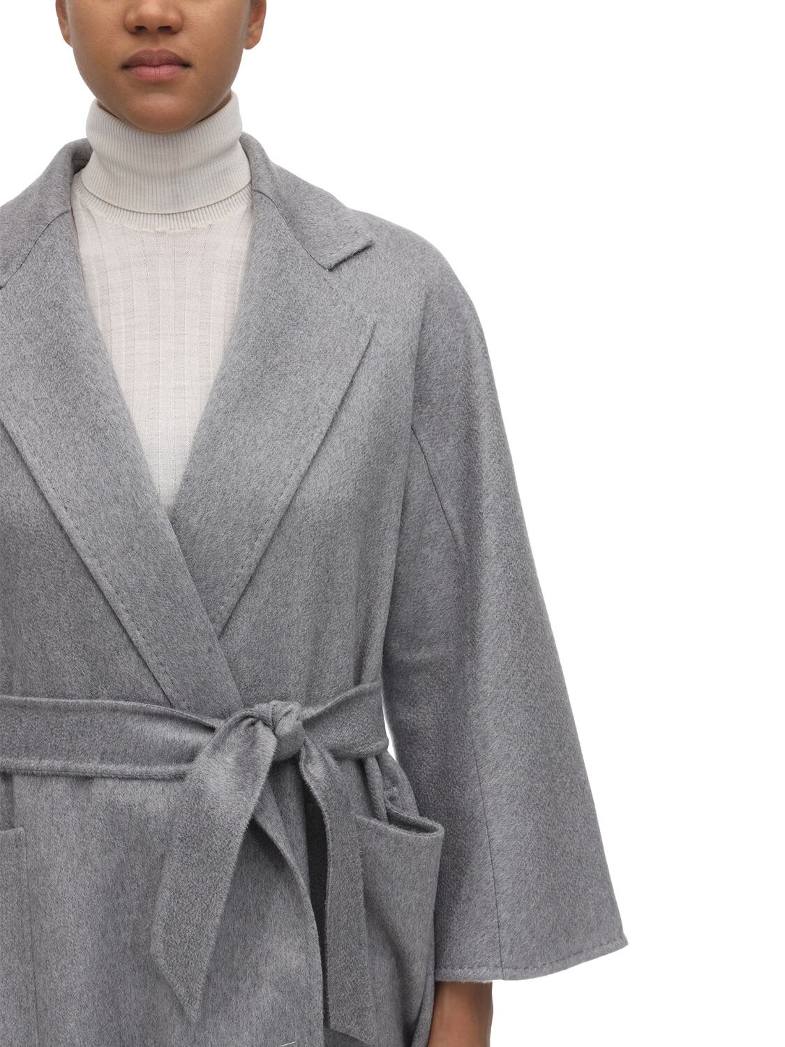 max mara labbro belted cashmere coat