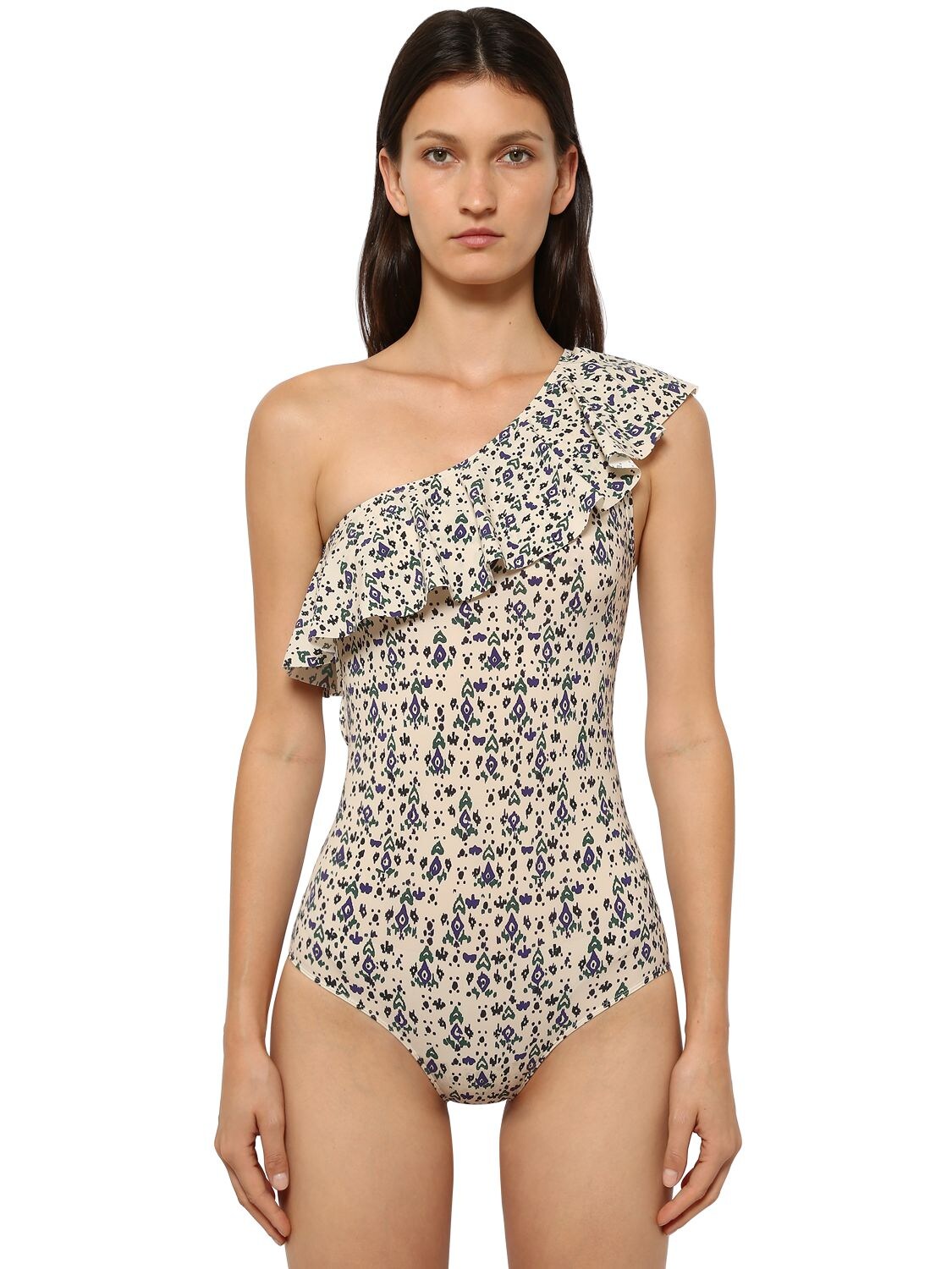 ISABEL MARANT ÉTOILE CECILIA PRINTED LYCRA ONE PIECE SWIMSUIT,71ICDC001-MJNFQW2