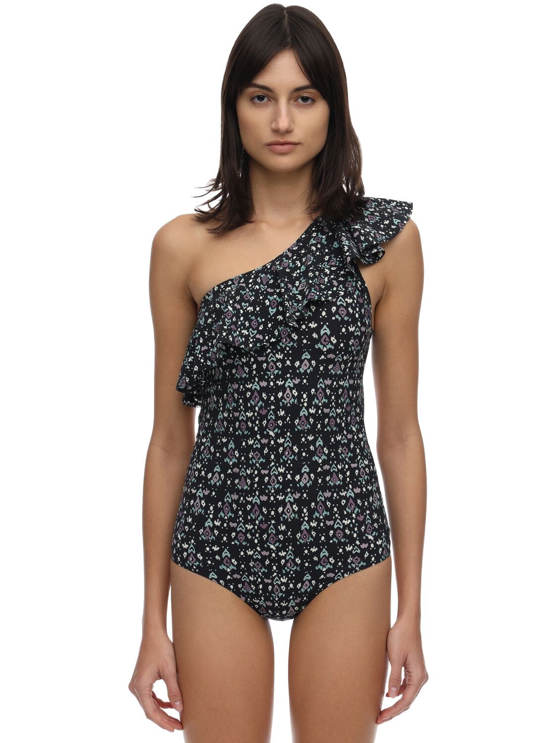 ISABEL MARANT ÉTOILE CECILIA PRINTED LYCRA ONE PIECE SWIMSUIT,71ICDC001-MZBETQ2
