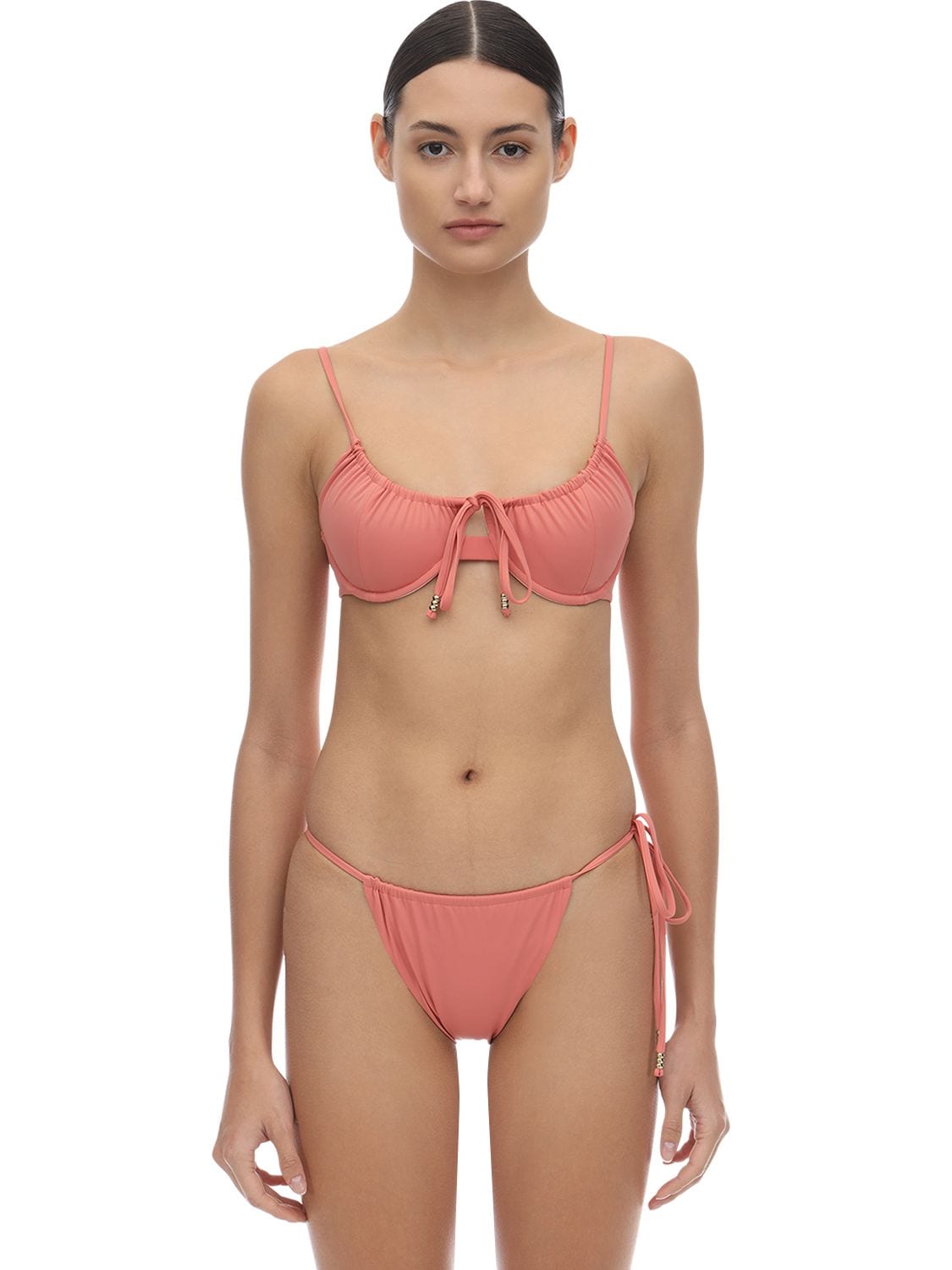 Palm Swim Viper Bikini Top W/ Underwire In Pink