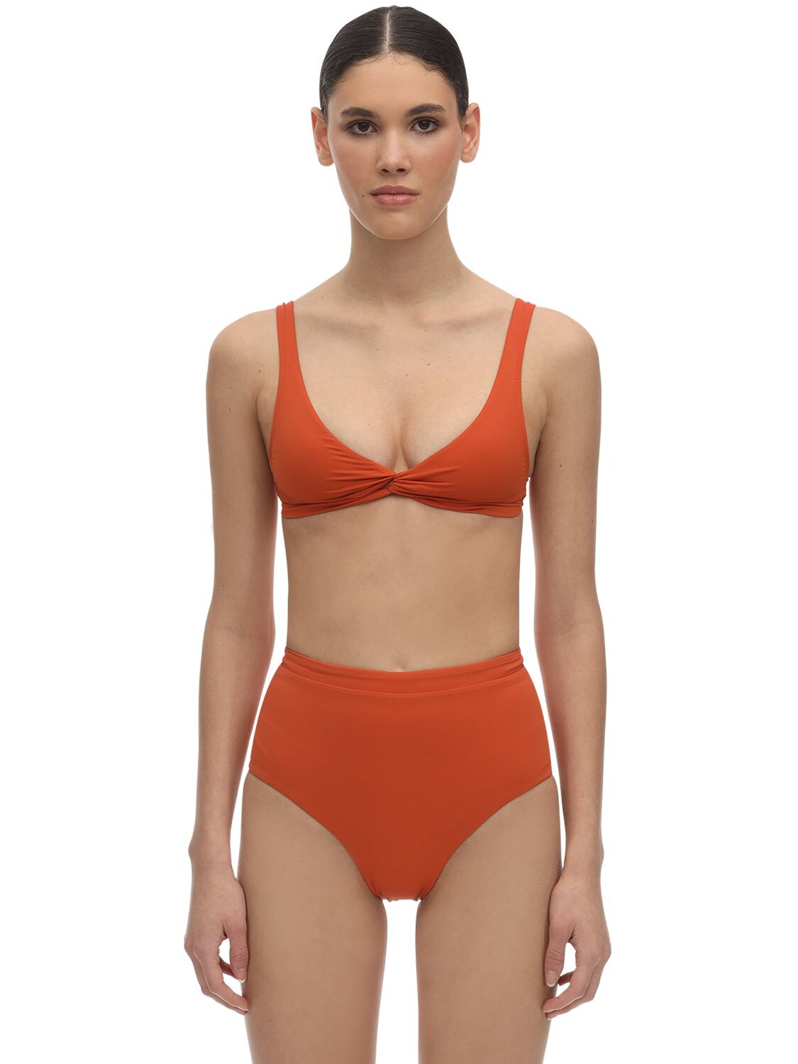 Bondi Born Matilda Lycra Bikini Top In Orange ModeSens