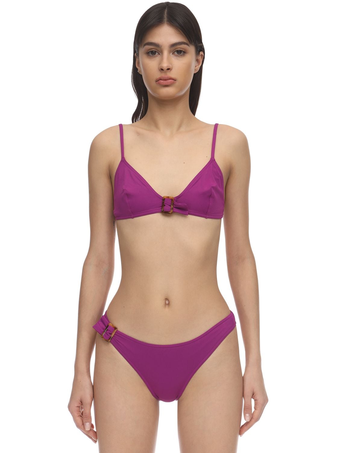 lilac triangle bikini