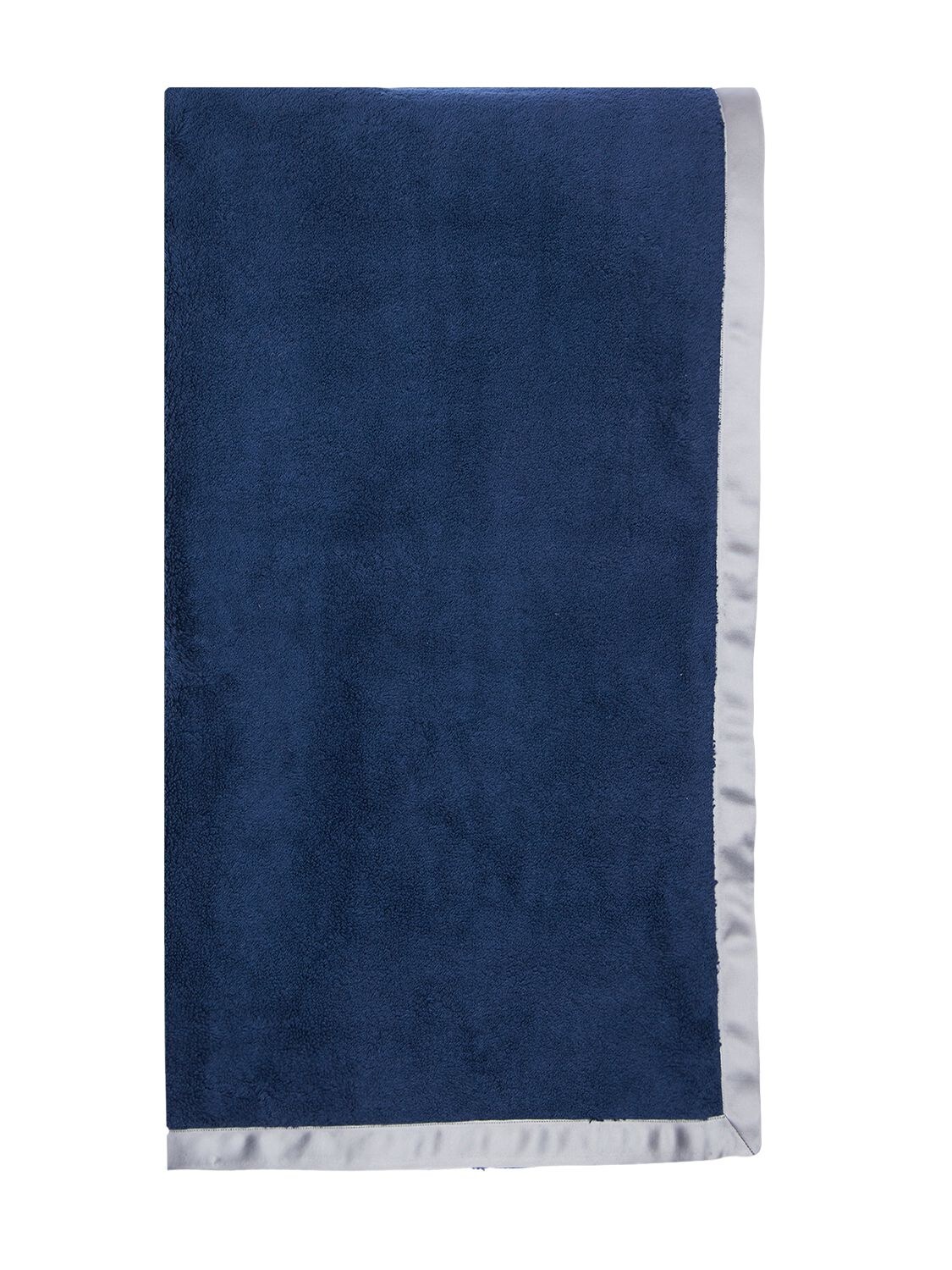 Alessandro Di Marco Cotton Terrycloth Bath Towel In Blue,grey