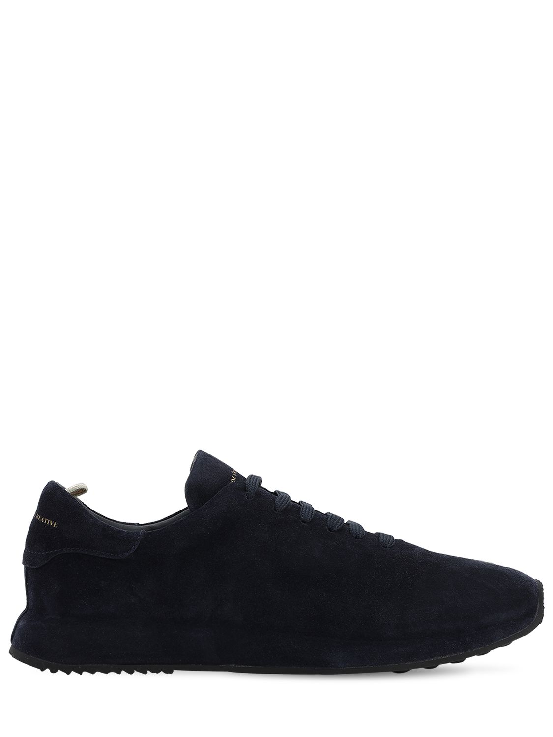 Officine Creative Race 17 Covered-sole Suede Trainers In Navy