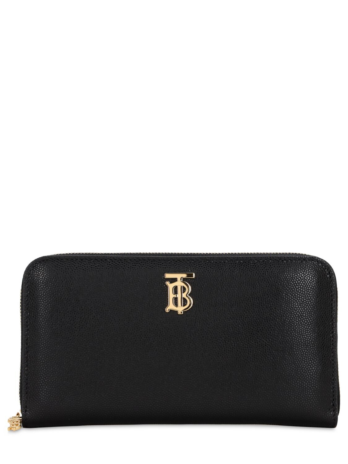 BURBERRY ELMOR GRAINED LEATHER ZIP AROUND WALLET,71ID1H038-QTEXODK1