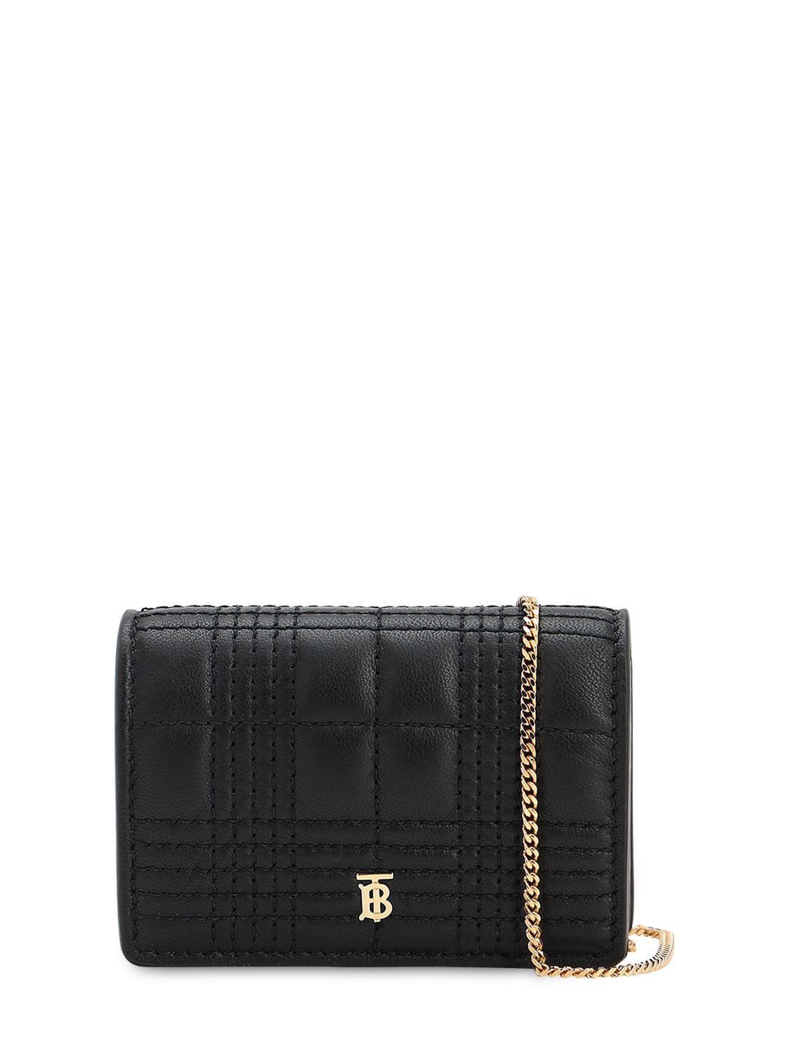BURBERRY JESSIE QUILTED LEATHER CHAIN WALLET,71ID1H040-QTEXODK1