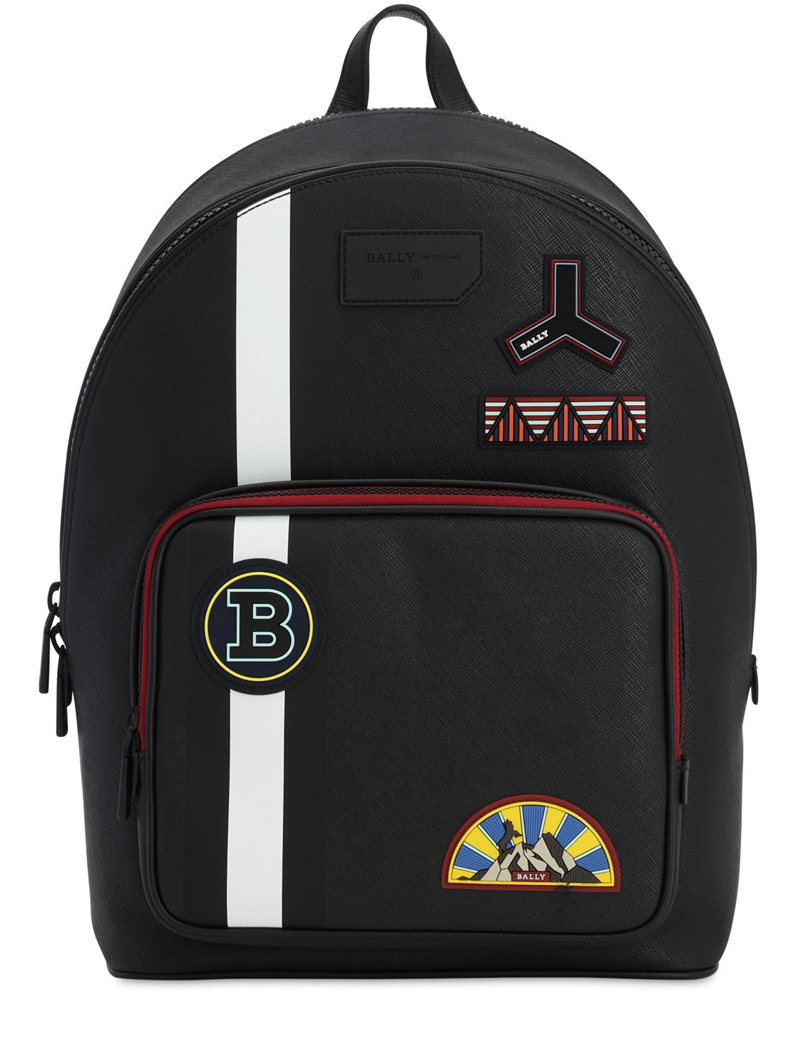 BALLY RUBBERIZED BACKPACK W/ PVC PATCHES,71ID28001-MDUW0