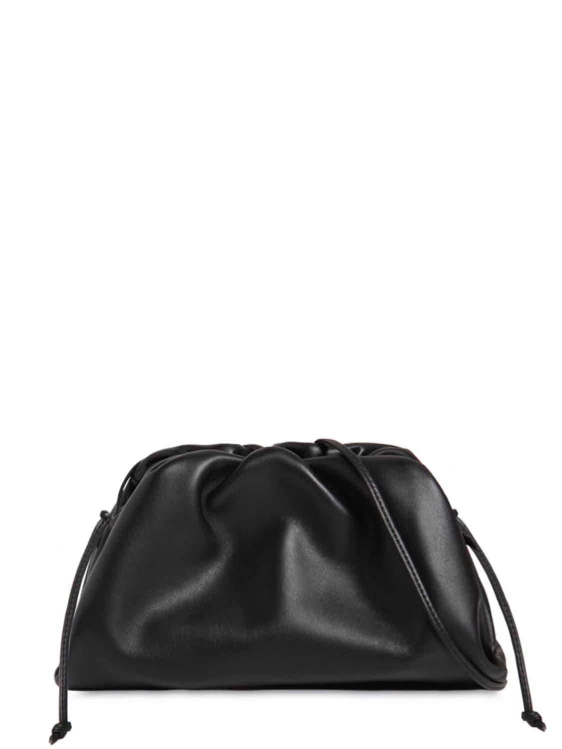 Bottega Veneta Mini Pouch Clutch Bag In Black/silver
