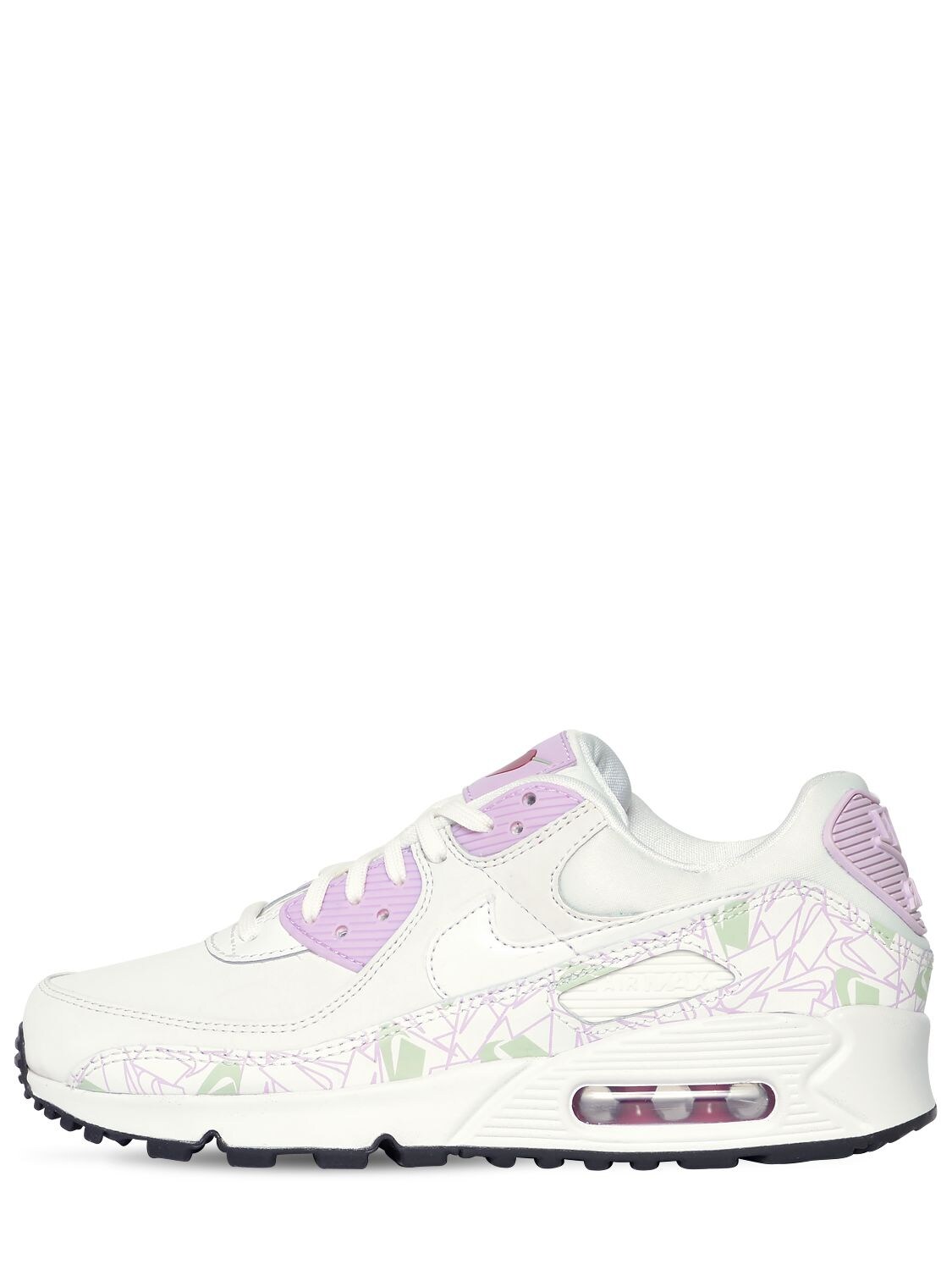 Nike Air Max 90 Vday Sneakers In White,pink,gree