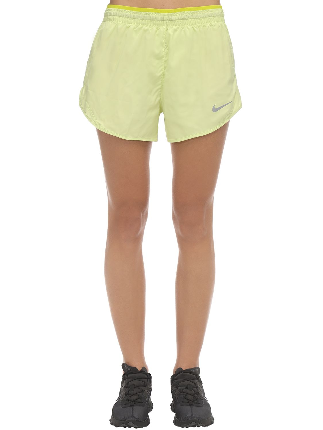Nike Tempo Lux Running Shorts In Lime Green