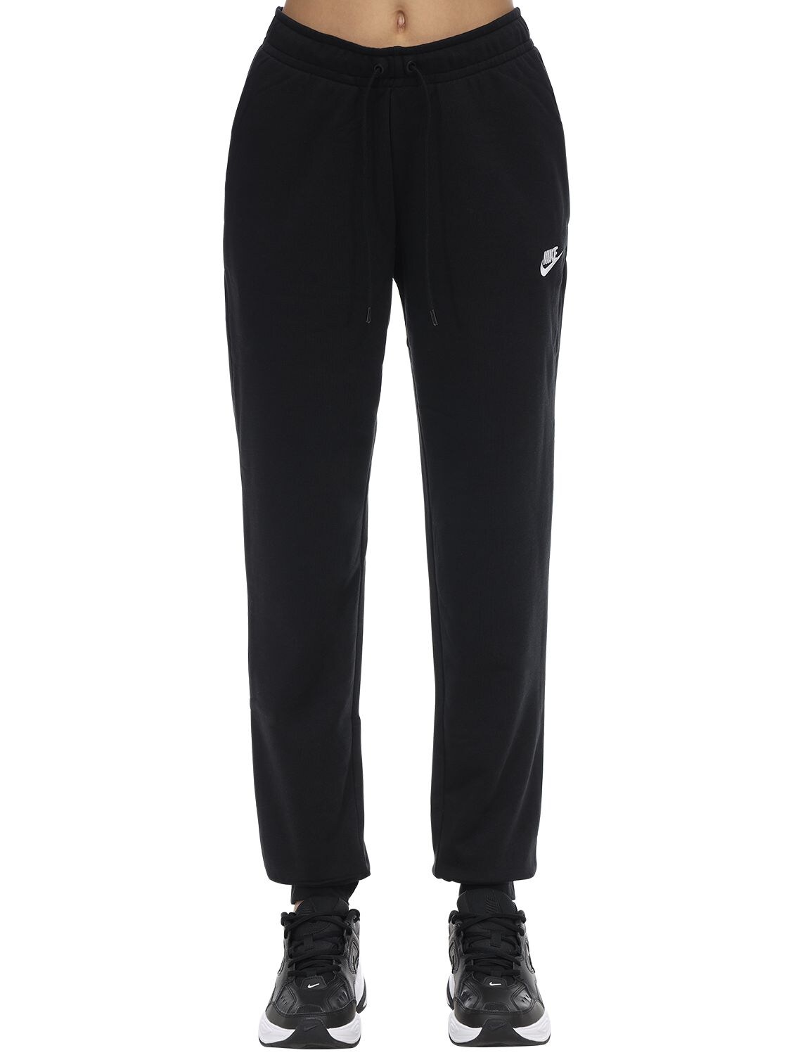 Nike Nsw Essential Cotton Sweatpants In Black