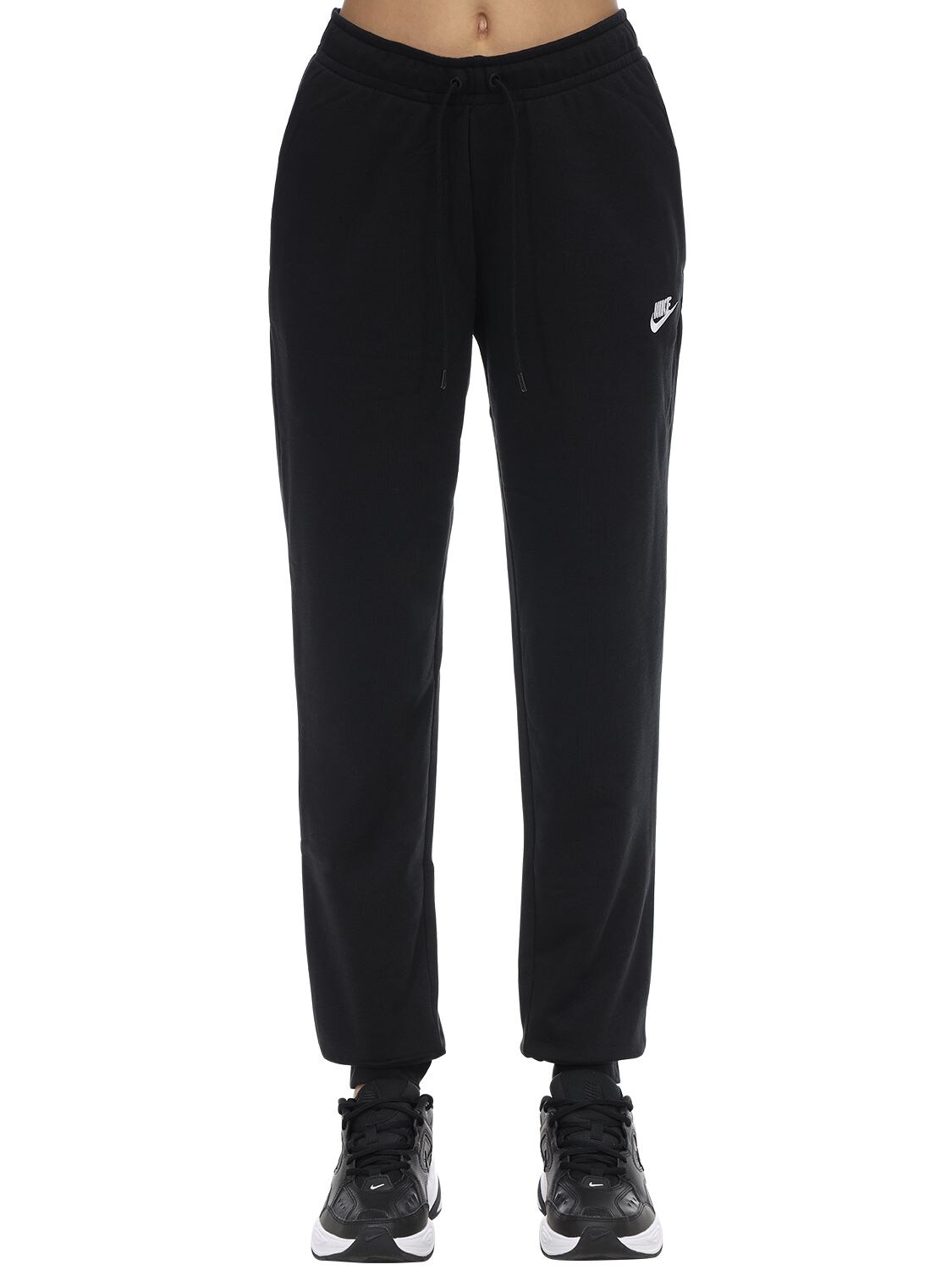 black nike cotton sweatpants