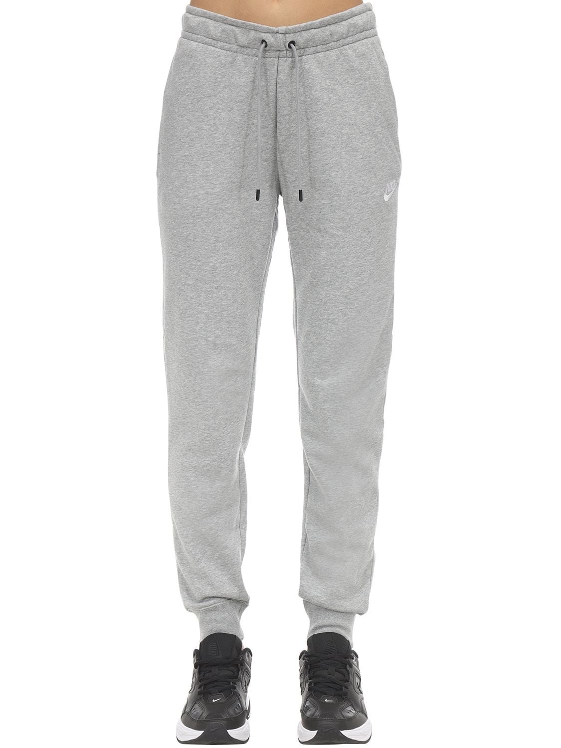 Nike Nsw Essential Cotton Sweatpants In Light Grey