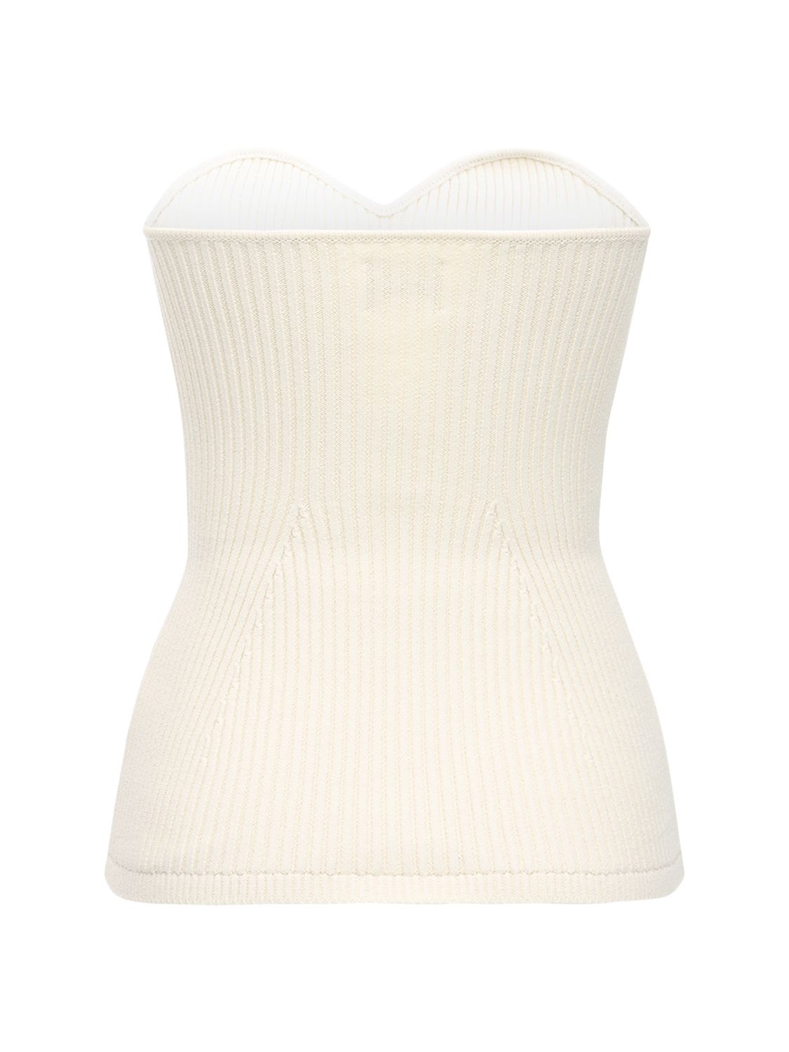 KHAITE LUCIE RIBBED JERSEY TOP