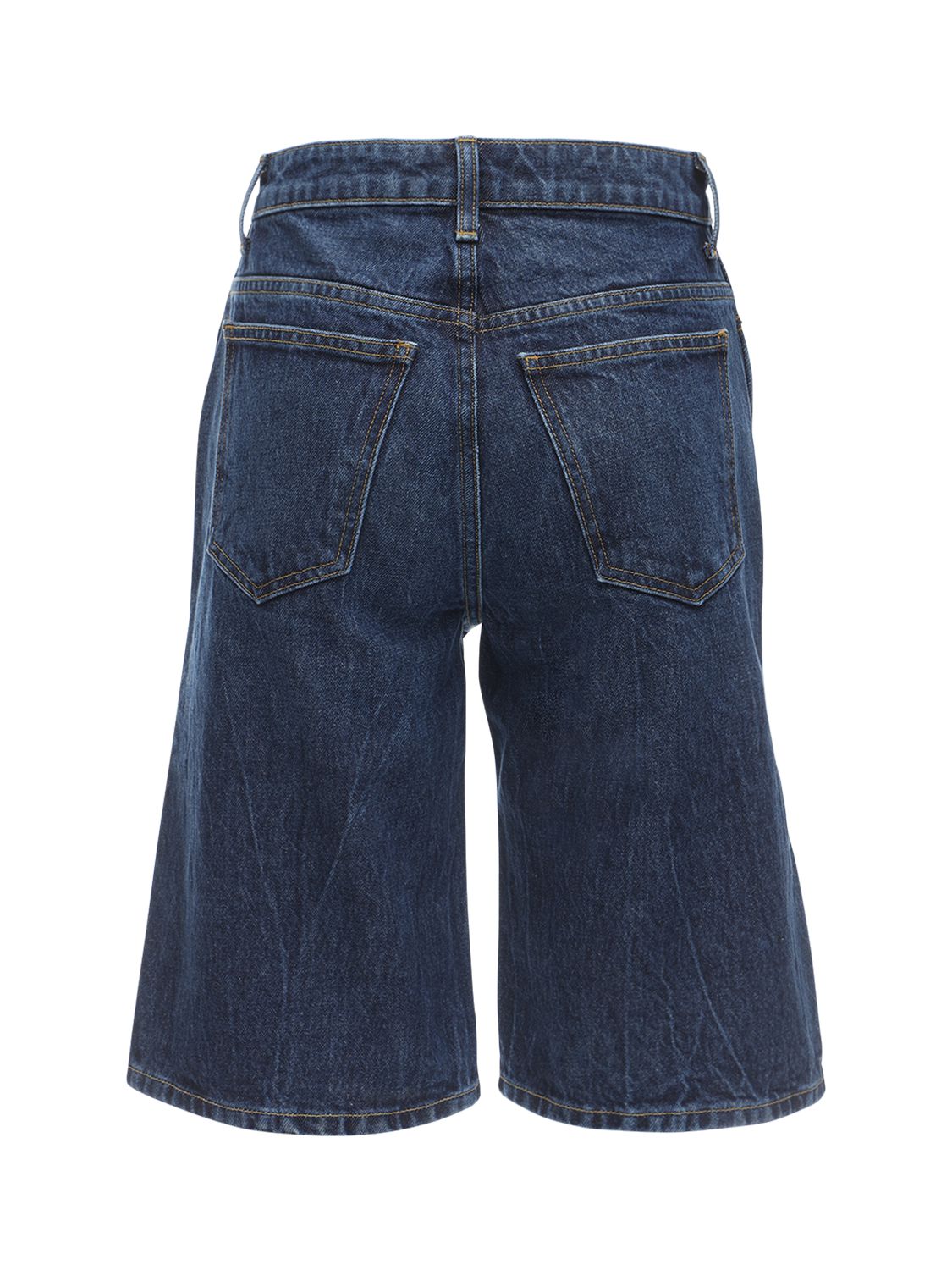 KHAITE MITCH COTTON DENIM SHORTS