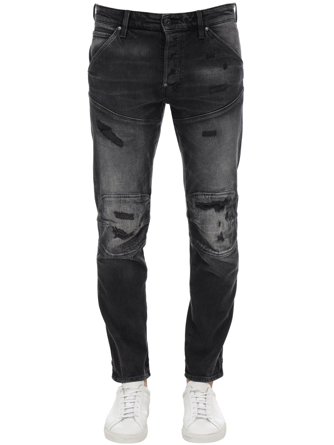G-star 5620 3d Slim Stretch Cotton Denim Jeans In Black