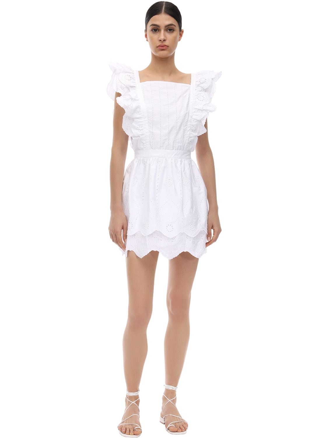 Sir The Label Delilah Broderie Anglaise Cotton-poplin Mini Dress In ...