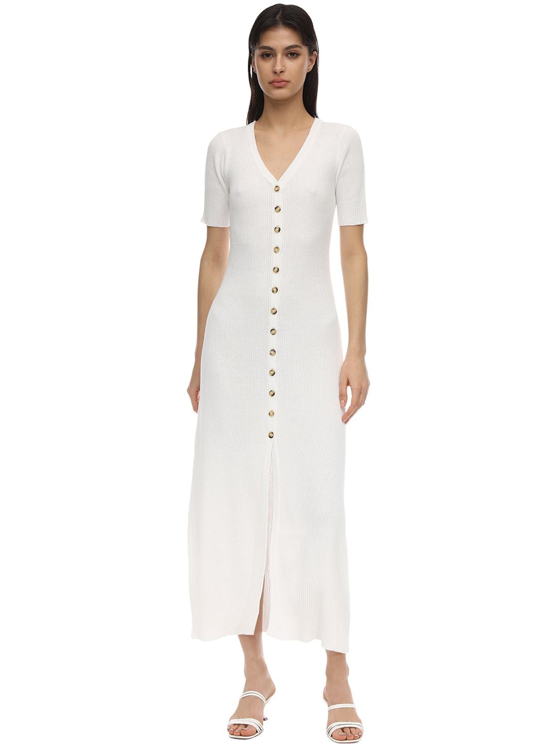 bec and bridge white linen dress