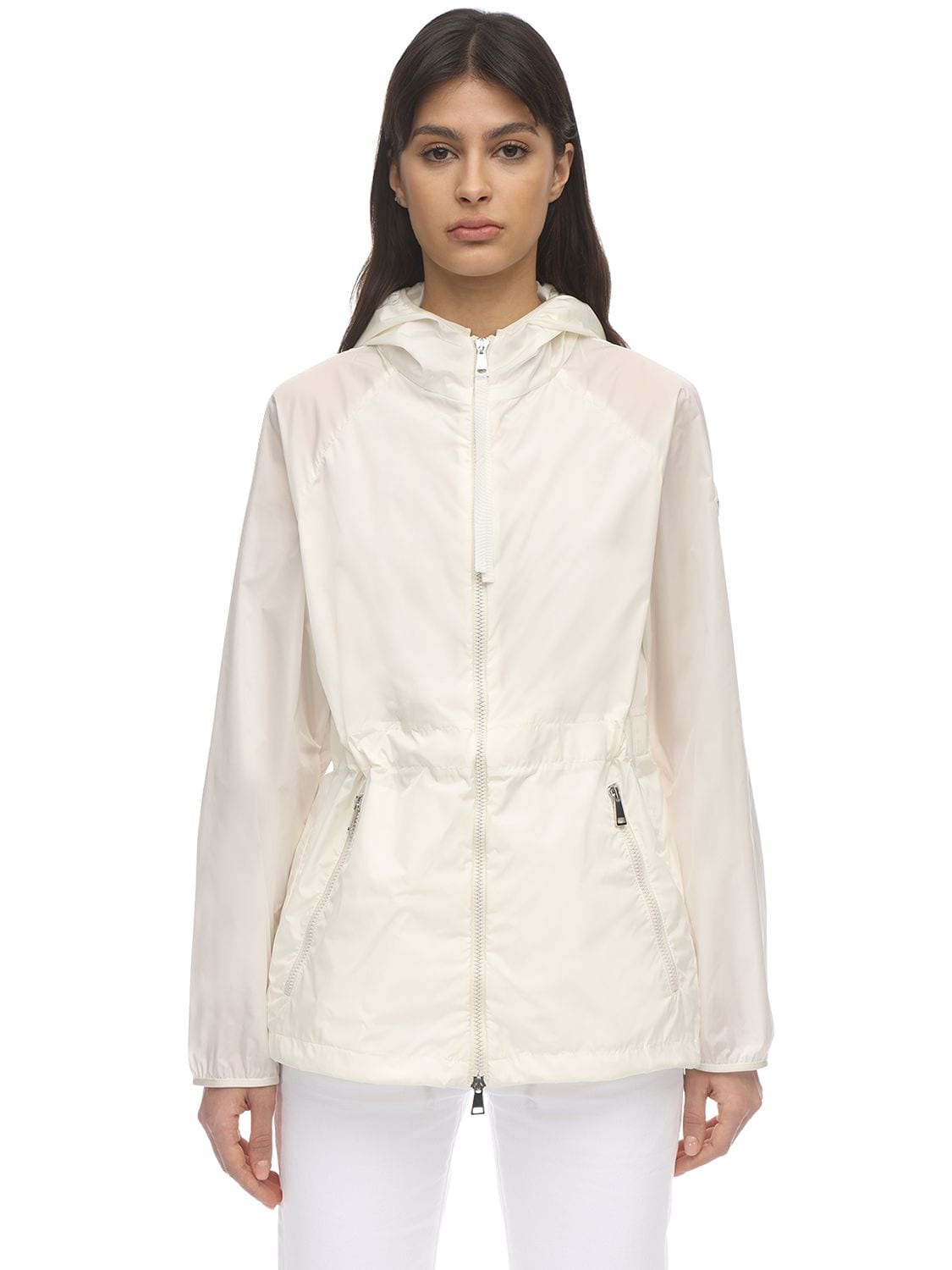 Moncler Eau Nylon Jacket In White