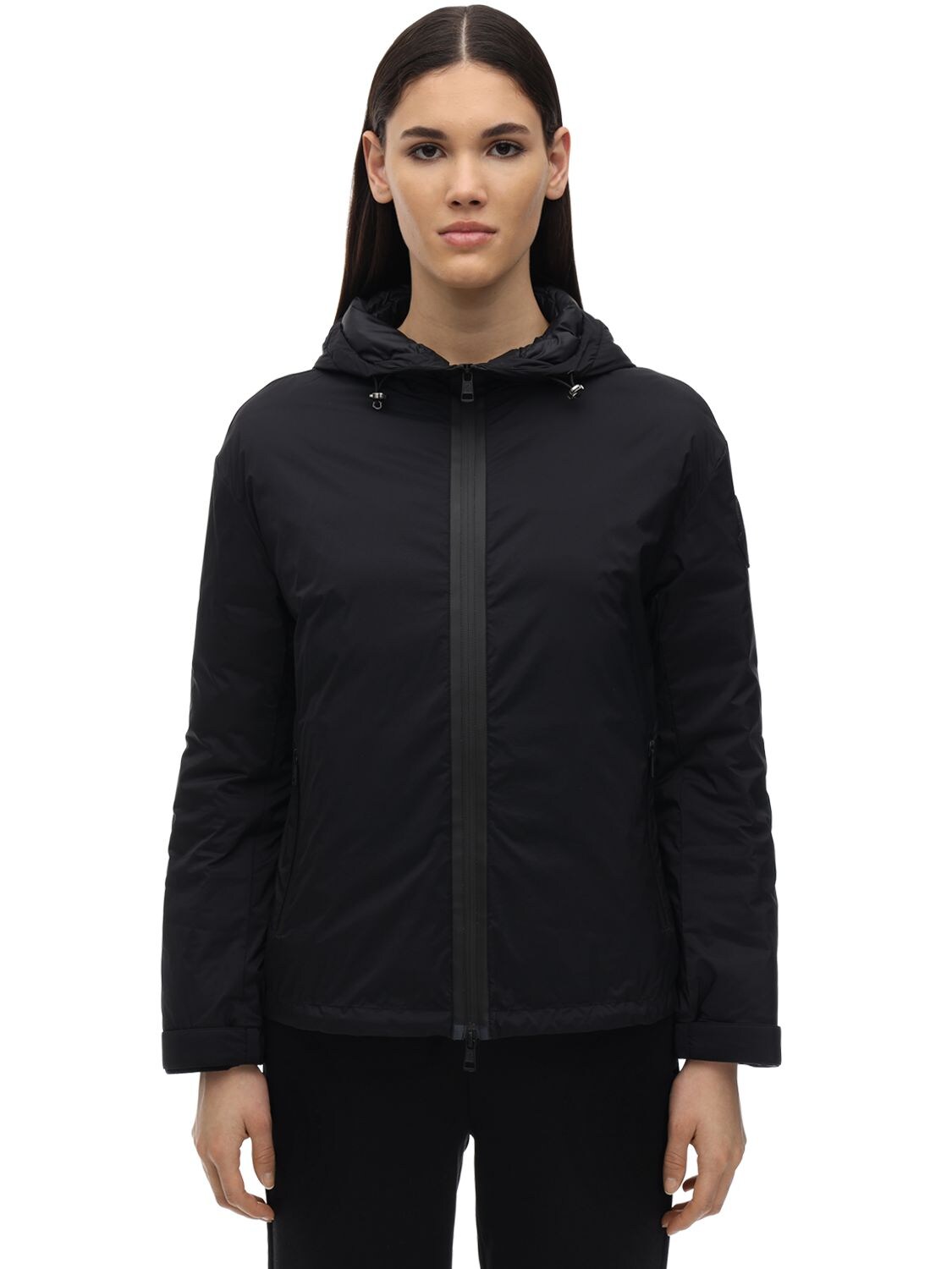Moncler Lilas Foldable Down Jacket In Black