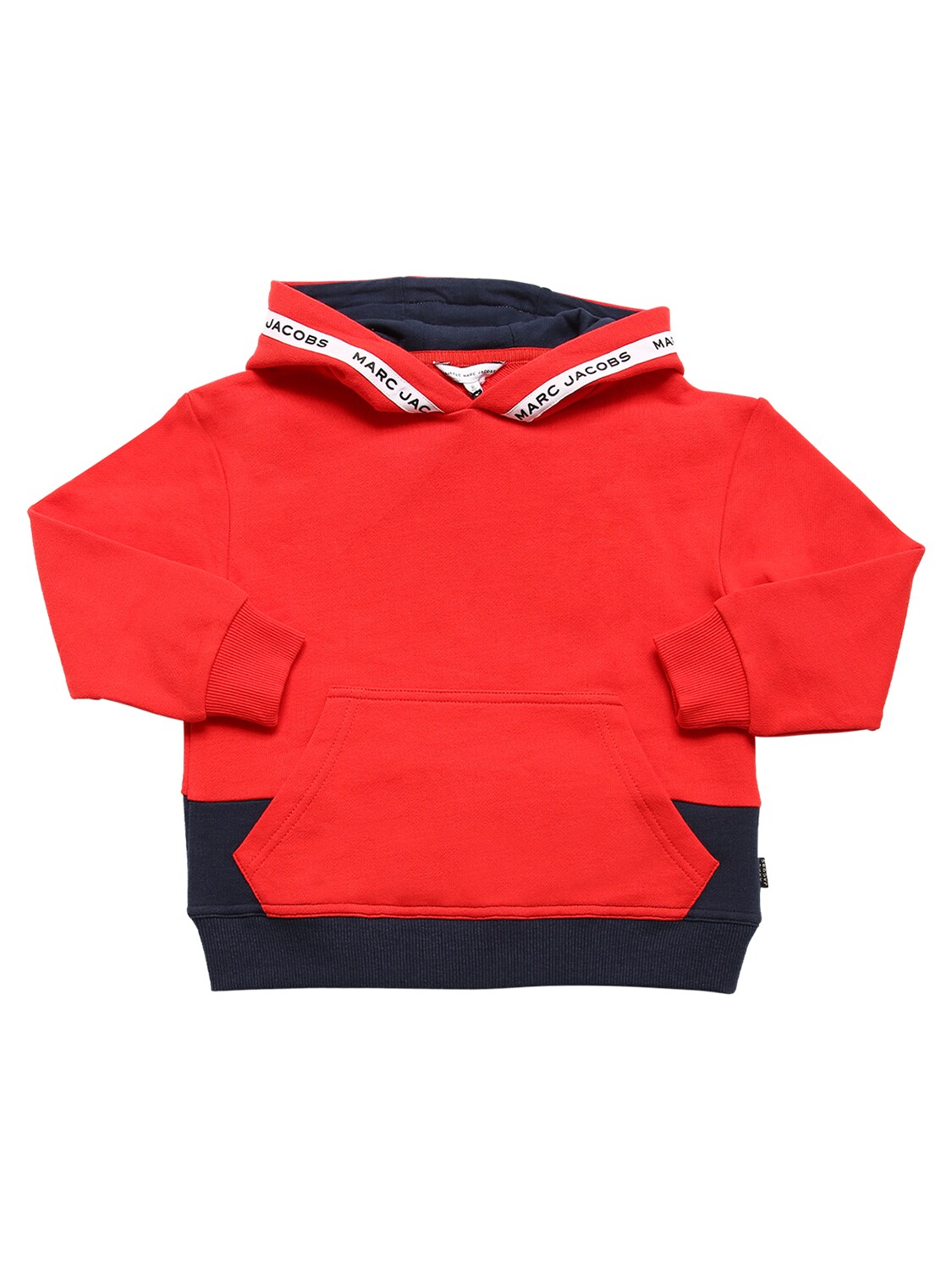 LITTLE MARC JACOBS COTTON SWEATSHIRT HOODIE,71IFGE004-WDC40