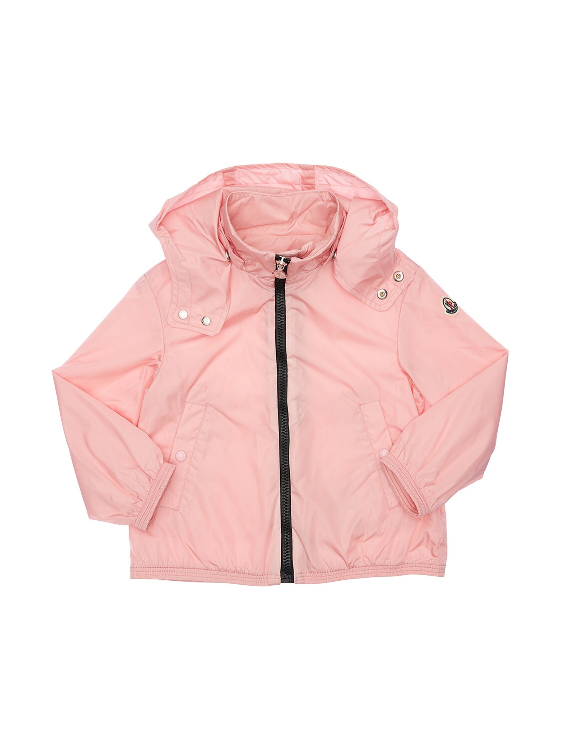 Moncler Kids' Zanice Hooded Nylon Jacket In Rosa