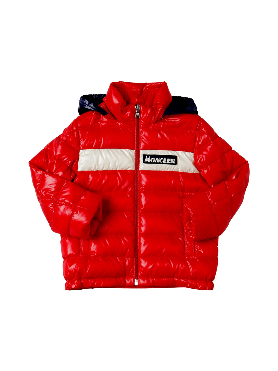 Moncler Kids' Petitchet Nylon Down Jacket In Red