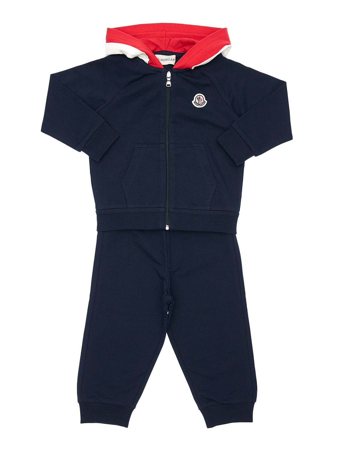 MONCLER COTTON SWEATtrousers & SWEATSHIRT,71IFI6005-NZCZ0