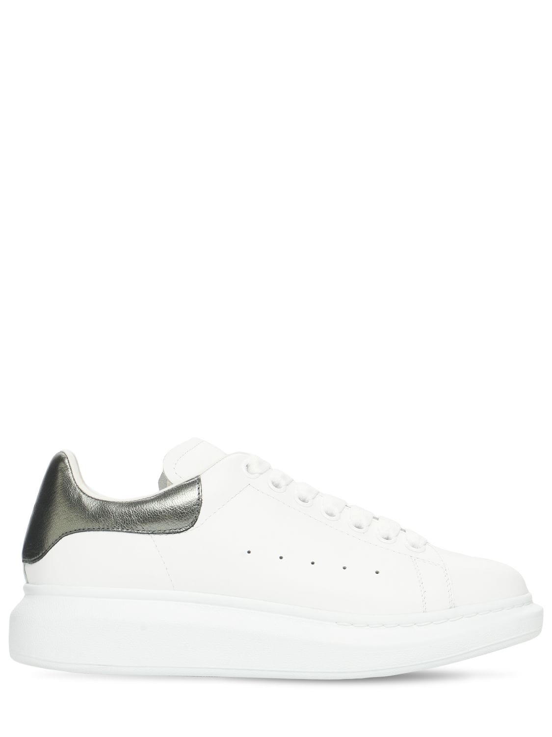 Image of 45mm Leather Sneakers W/ Metallic Detail