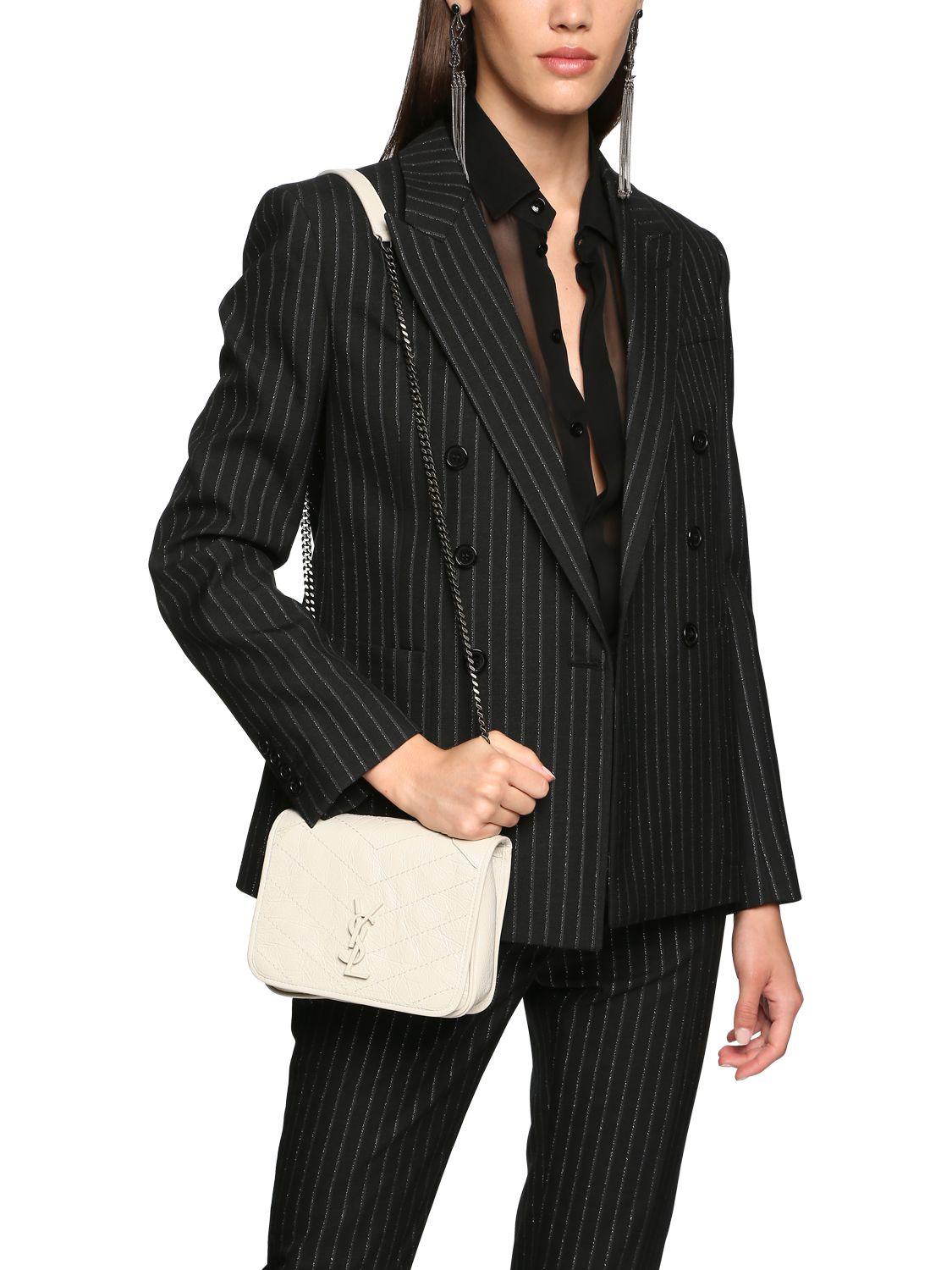 Niki Vintage レザー チェーンウォレットバッグ