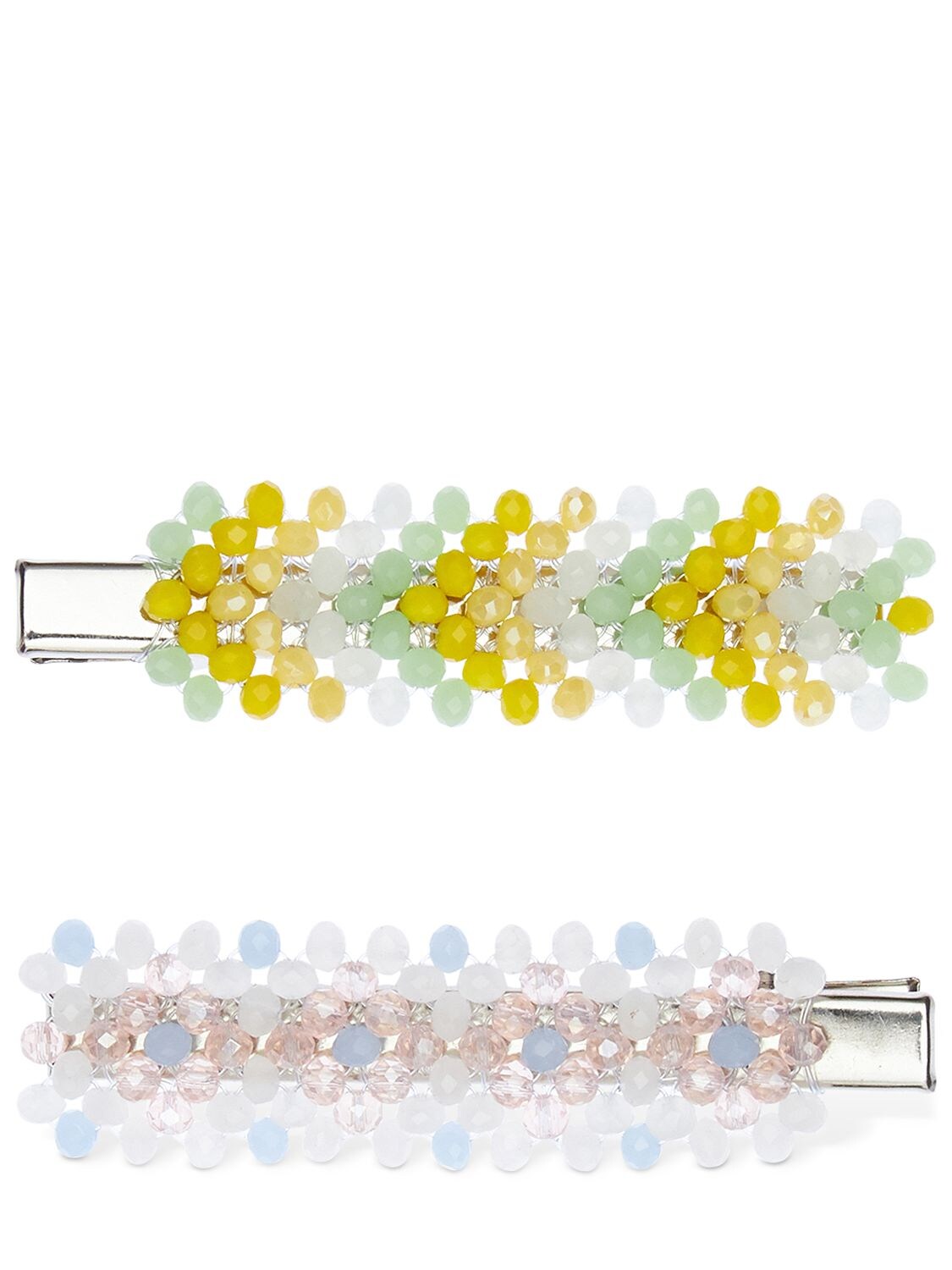 Dalood Set Of 2 Mismatched Hair Clips In Multicolor