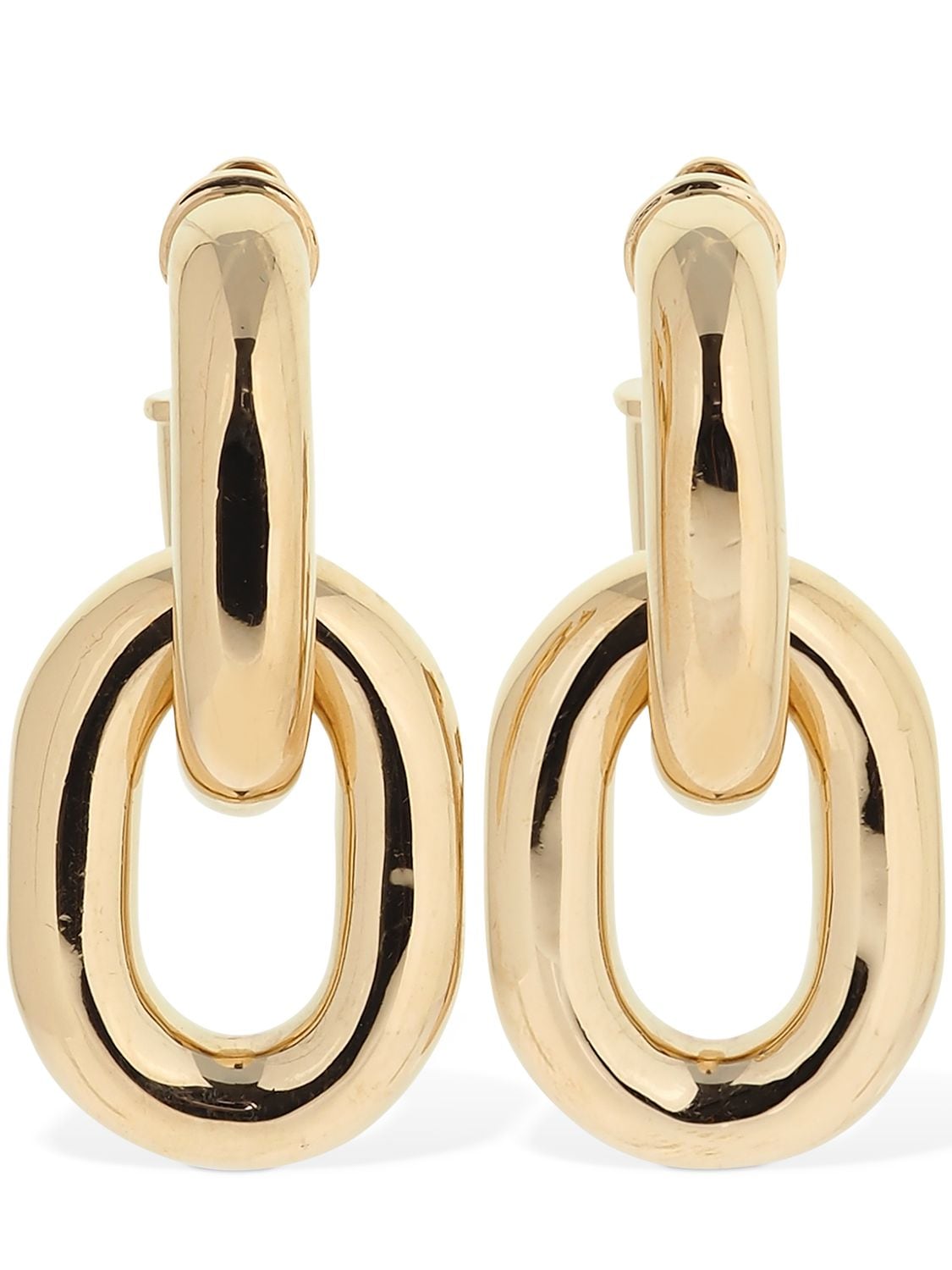 Paco Rabanne Xl Chunky Hoop Earrings In Gold