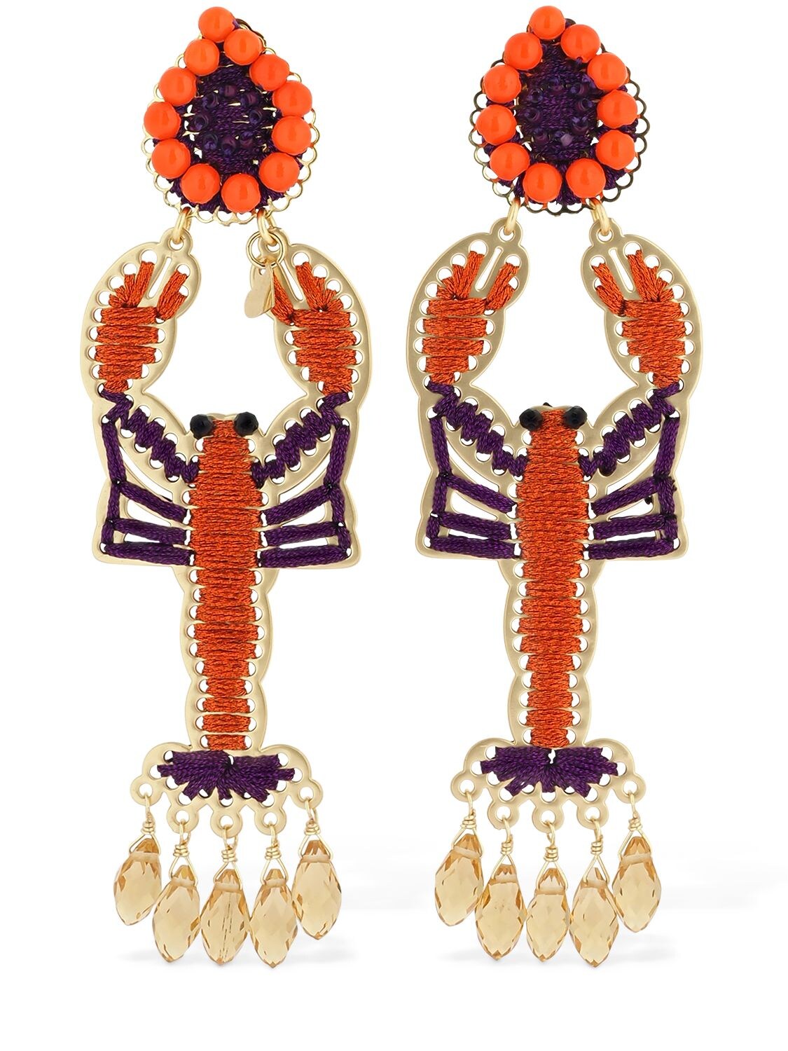 Mercedes Salazar Lobster Clip-on Earrings In Multicolor
