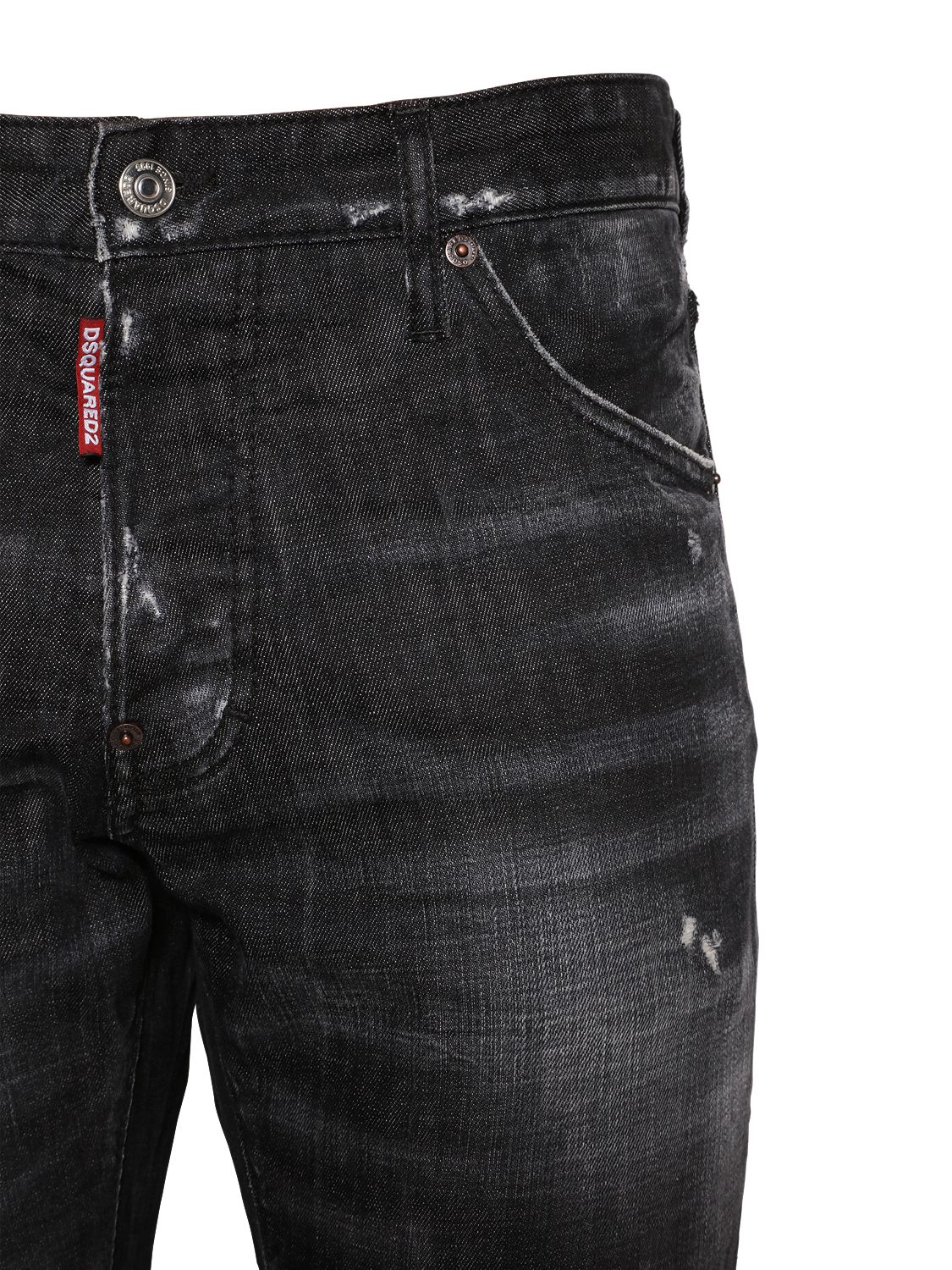 5厘米cool guy棉质牛仔裤 in black | modesens