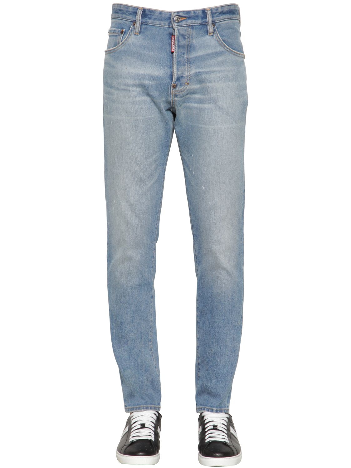 Dsquared2 16.5cm Sexy Mercury Cotton Denim Jeans In Blue