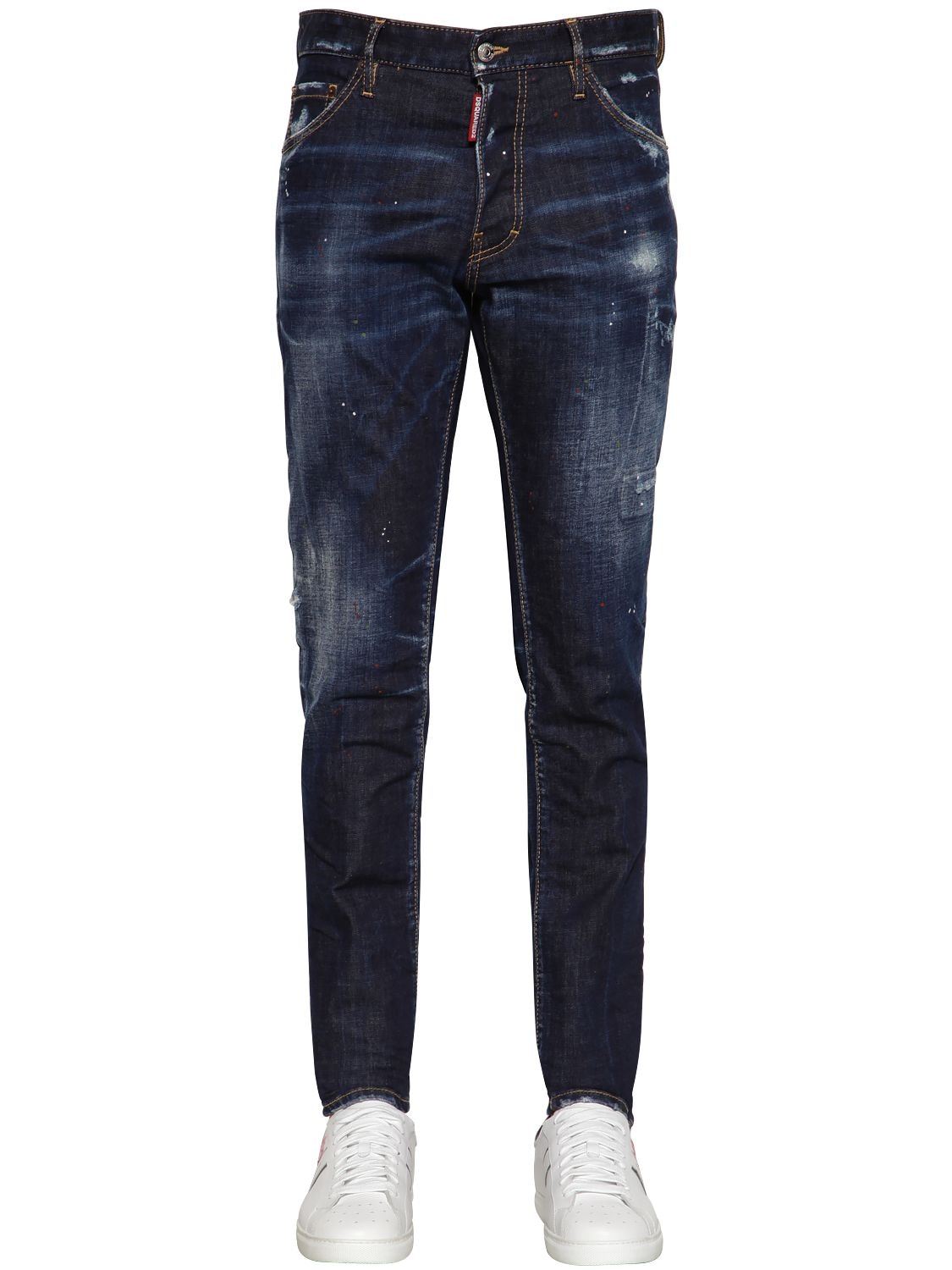 Dsquared2 16.5cm Cool Guy Cotton Blend Denim Jeans In Blue